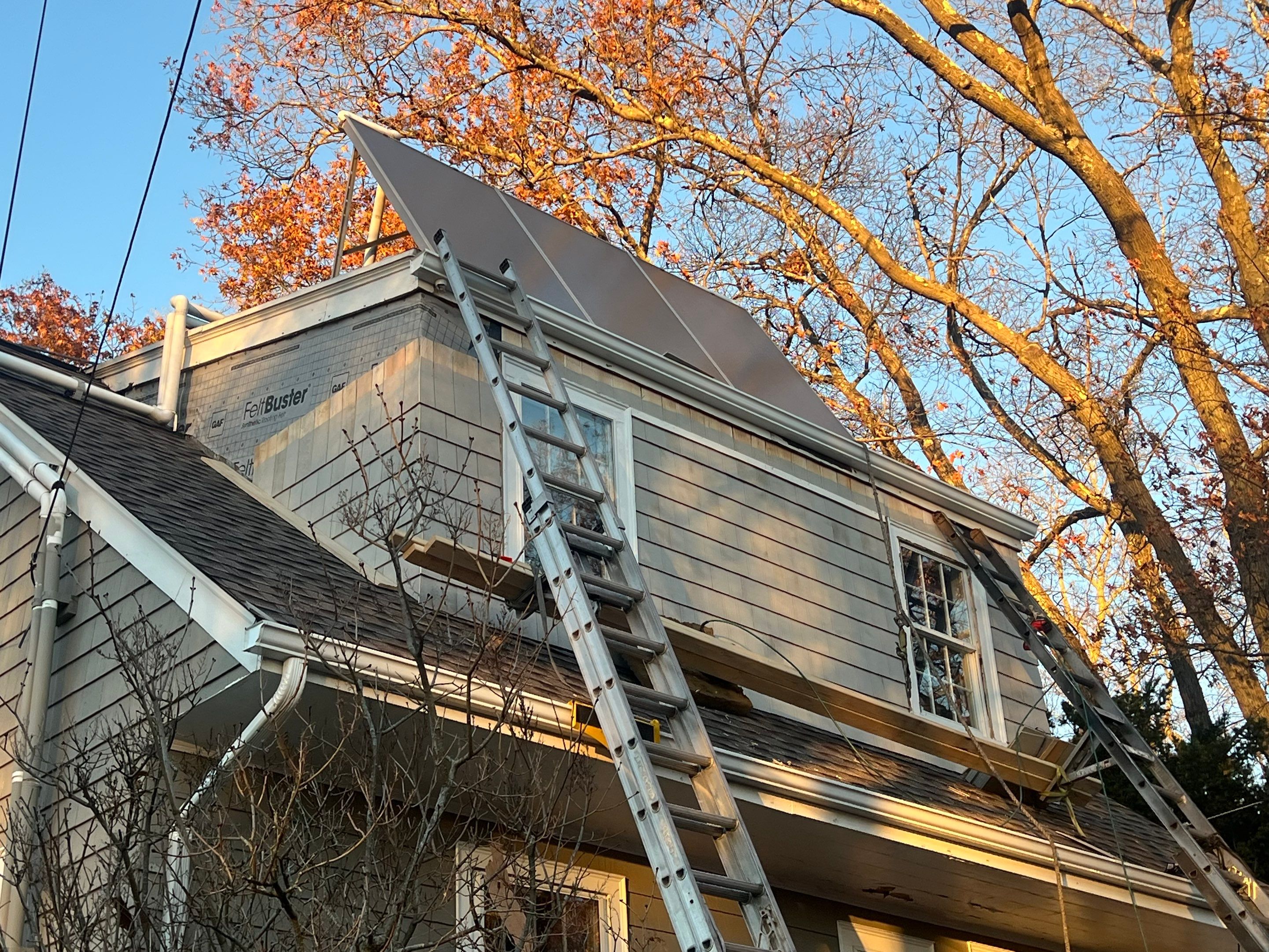 Lexington Complete EPDM Roof with Dormer Cedar Shake & Trim Restoration by Mighty Dog Roofing of Greater Middlesex County