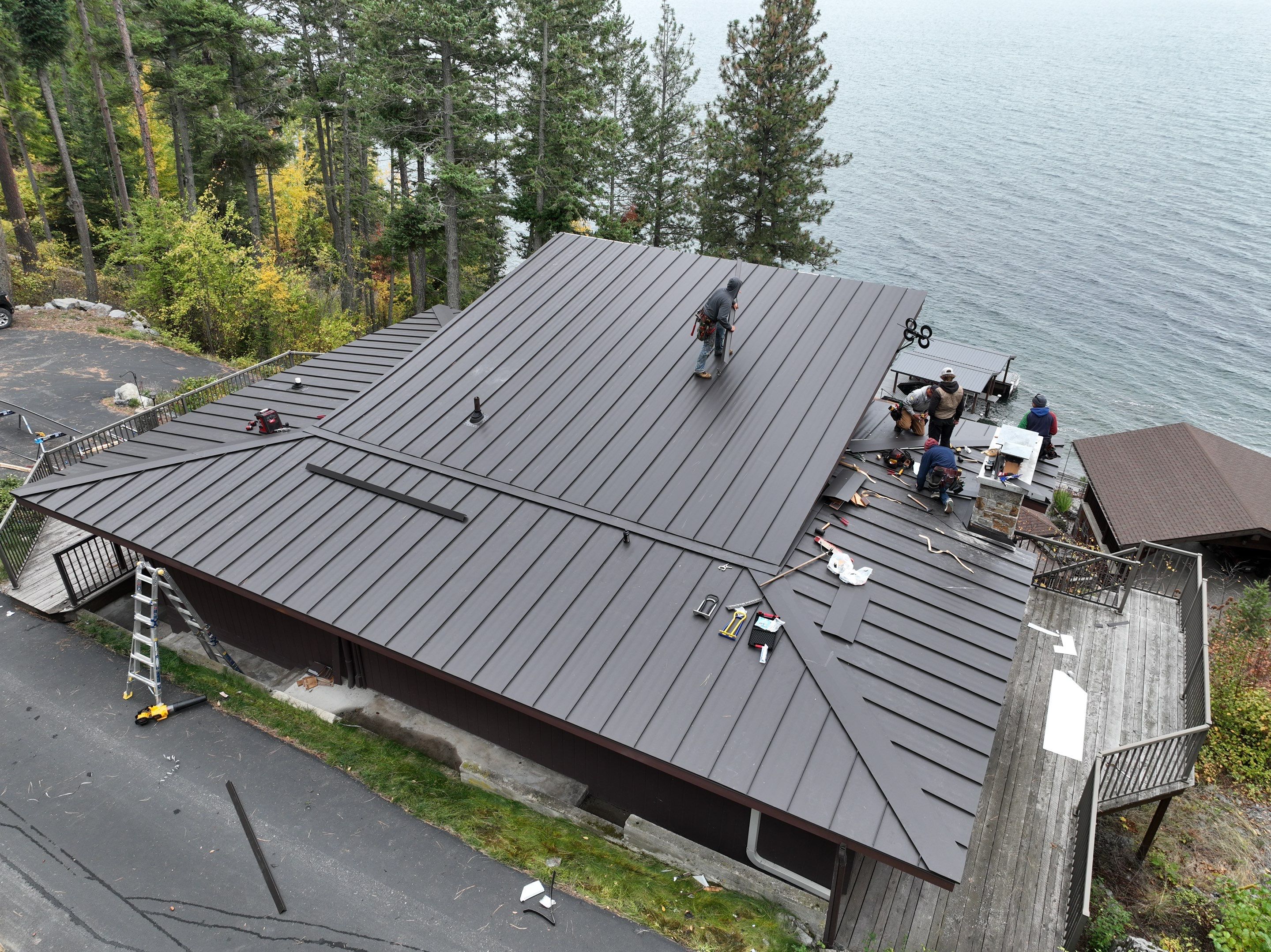 CMG ULG Mechanical Lock Standing Seam - Dark Bronze  by Montana Roofing Solutions