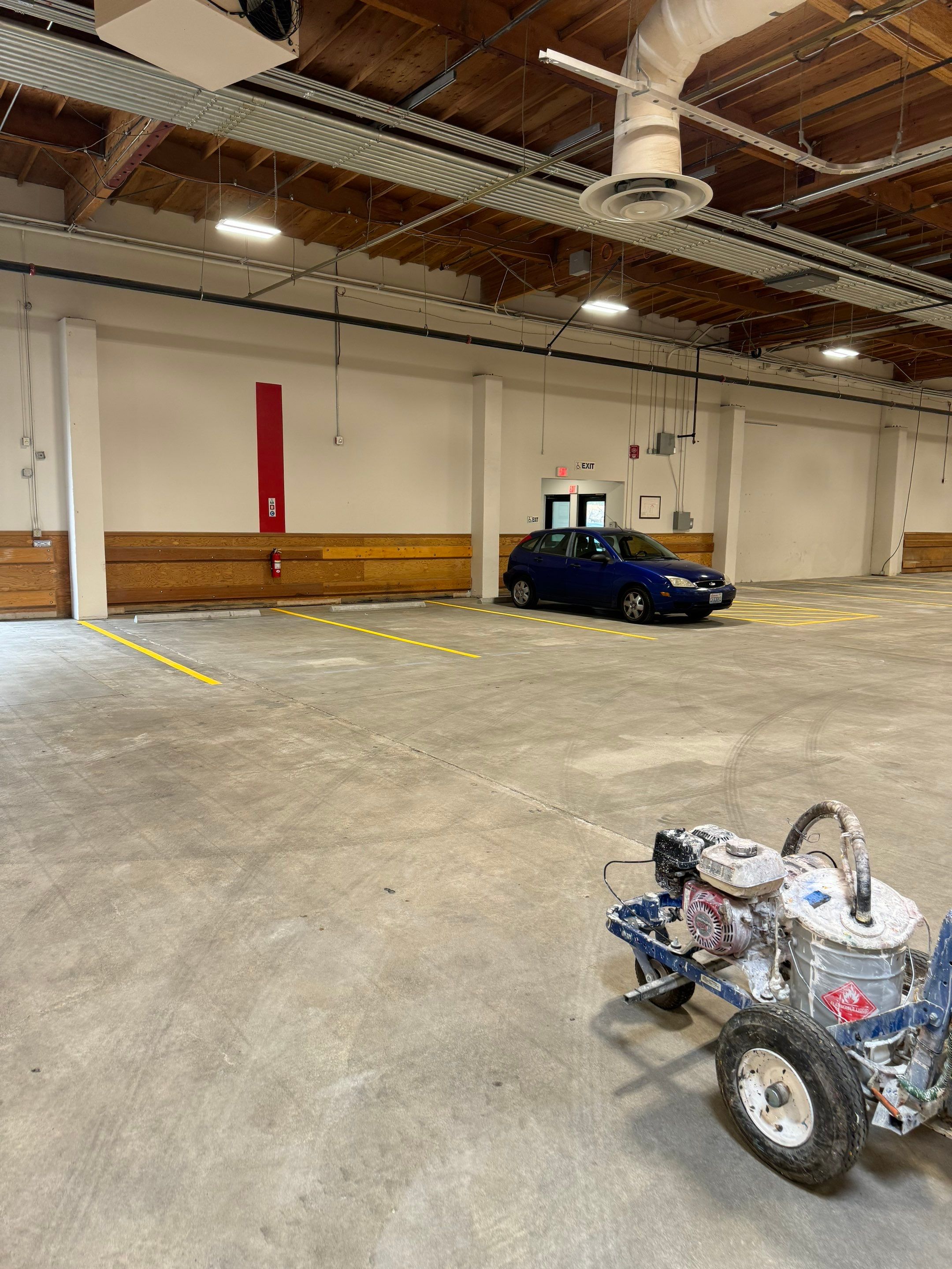 USPS Asphalt Patch Repair, Indoor Parking Lot Sandblast, Outdoor Parking Lot Sealcoating & Indoor/Outdoor Parking Lot Striping  by Jireh Asphalt & Concrete Inc 