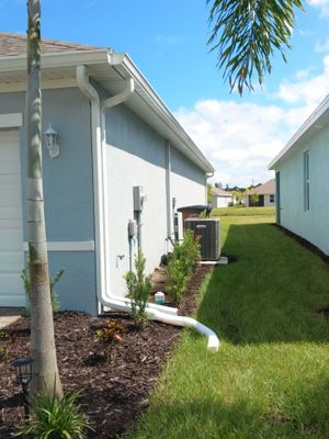 White Seamless Gutters for Beachfront Homes