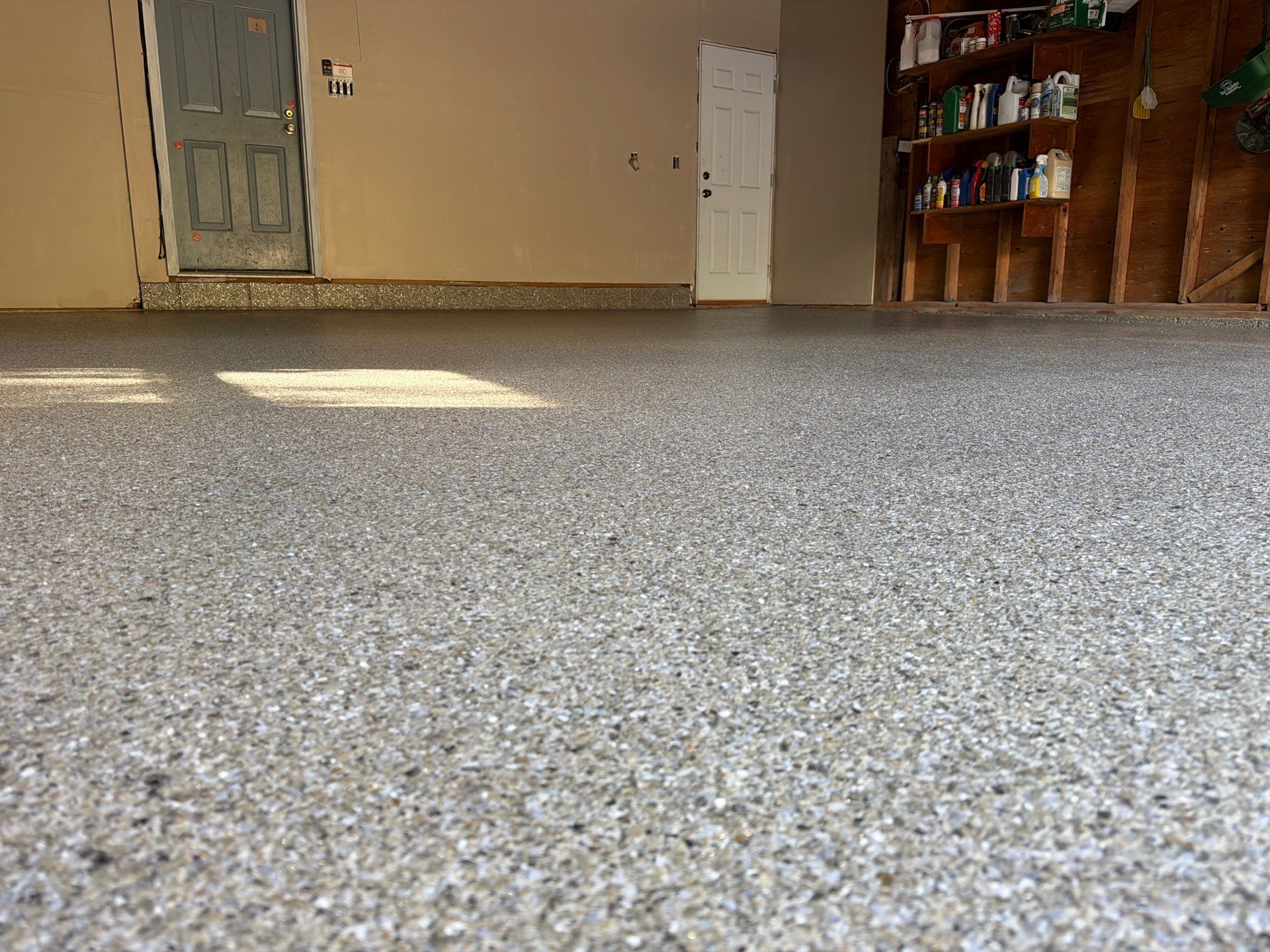 Vintage Shalestone Garage Coating by NG Masonry & Construction LLC