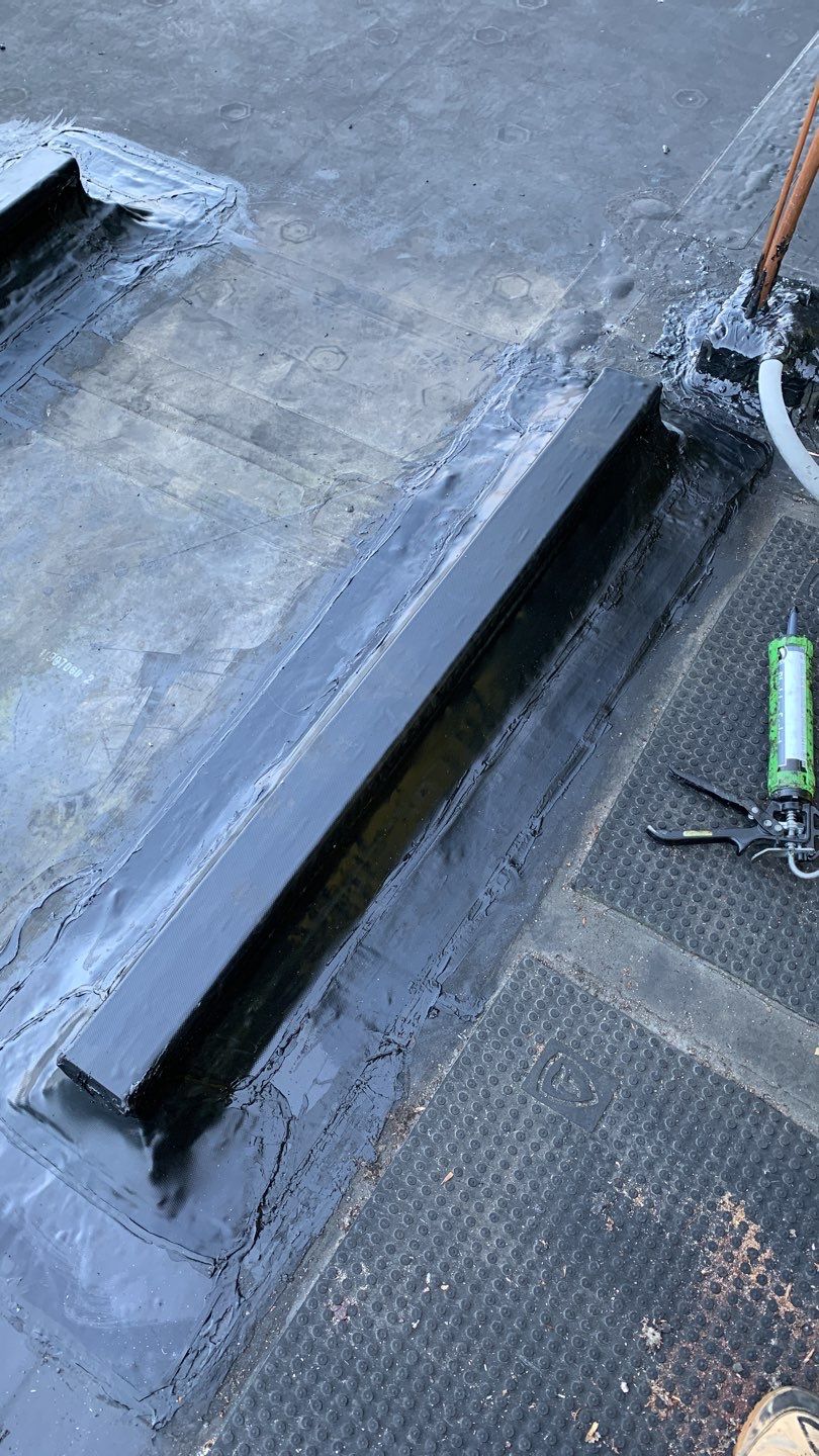 Commercial Roofing Repair using EPDM  by A Plus Exterior