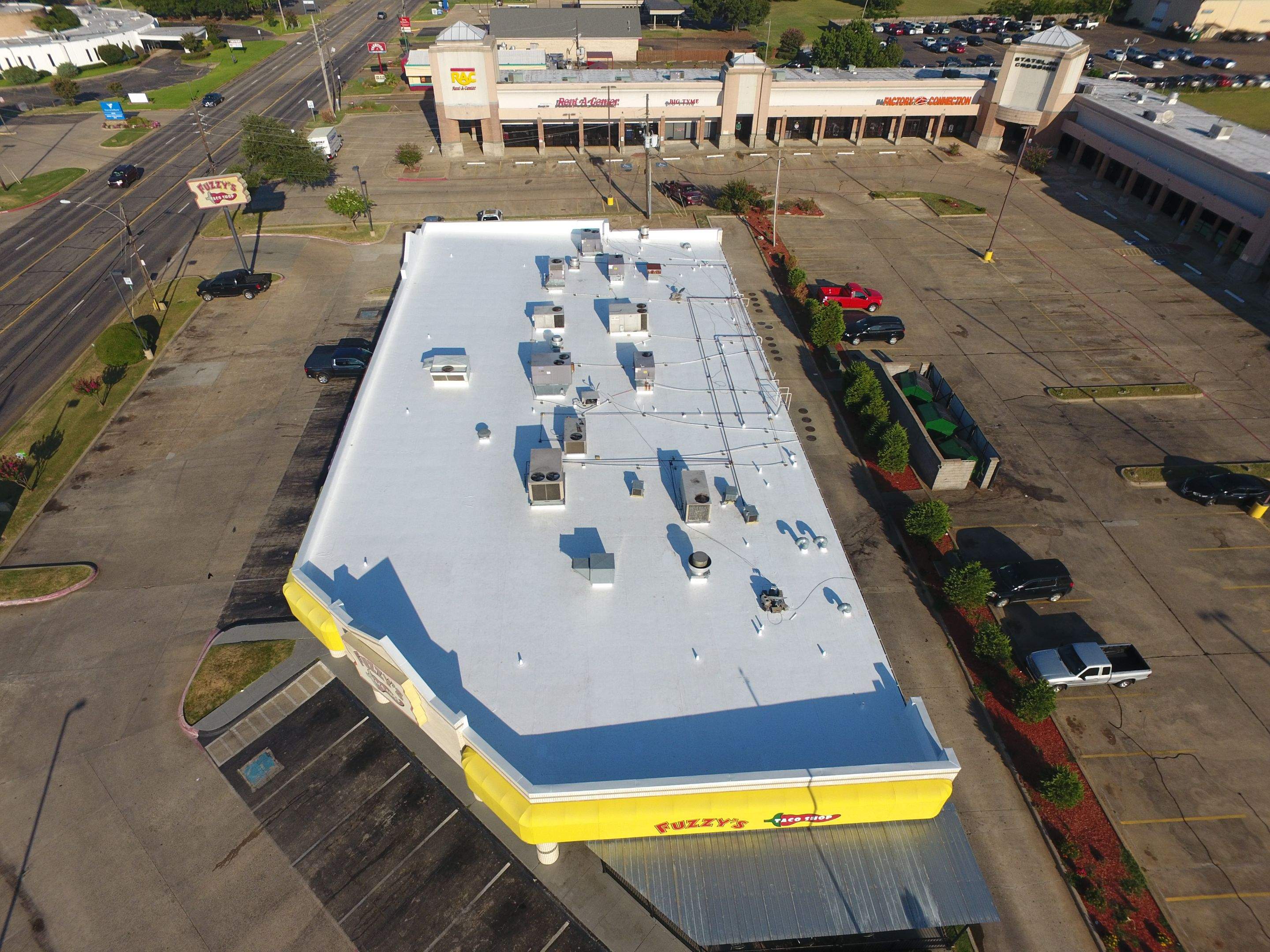 Commercial Roofing Installation using 50 mil PVC by Hostetler Roofing