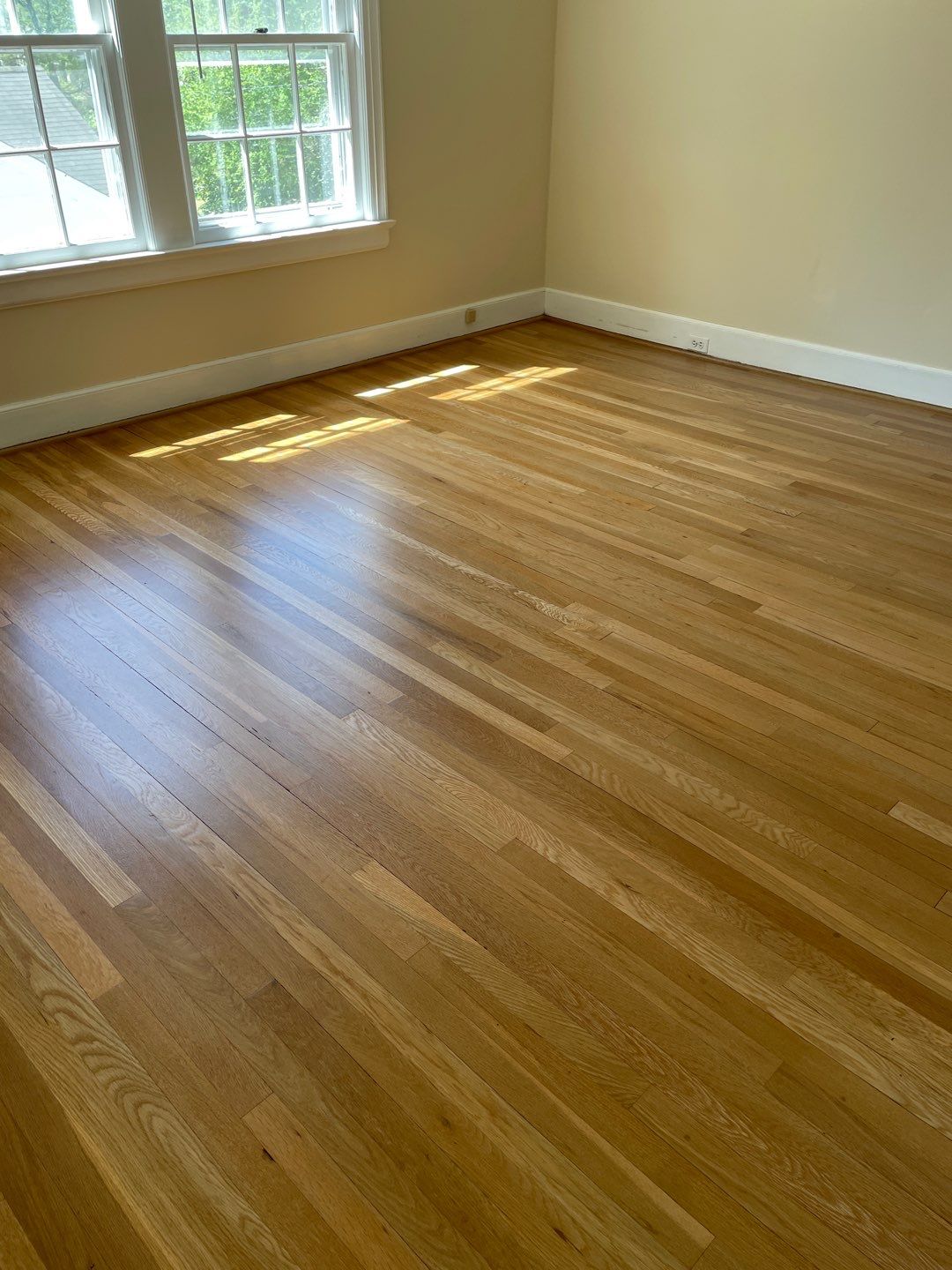 Severly worn floors, restored by Accent Custom Floors