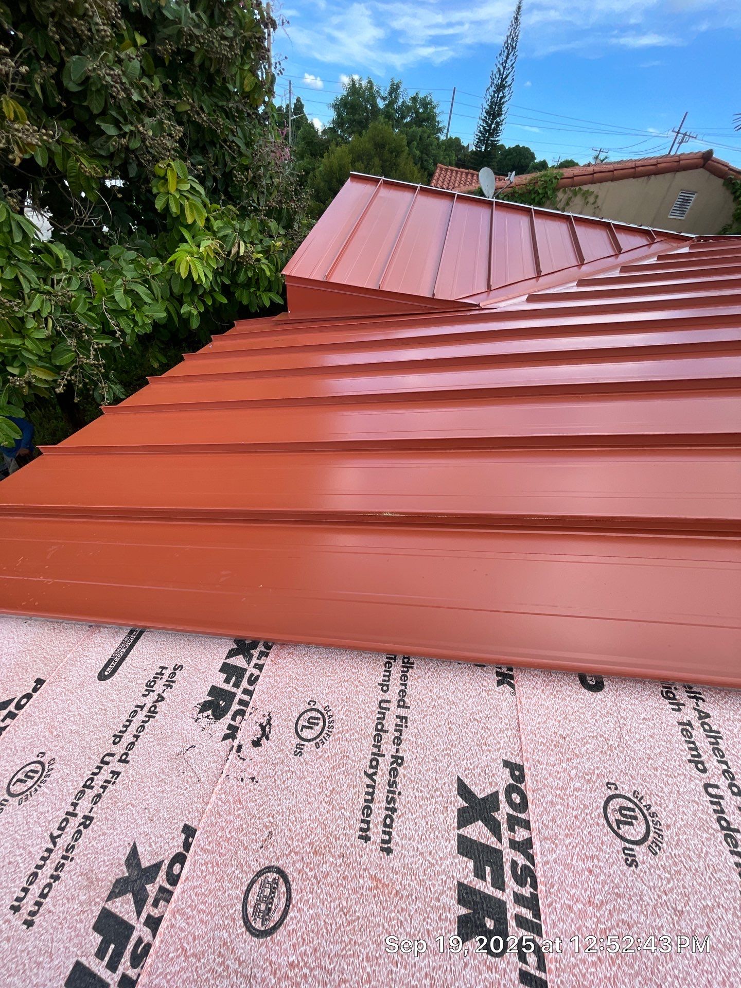 Metal Roof - Galvalume - Terracotta by Istueta Roofing