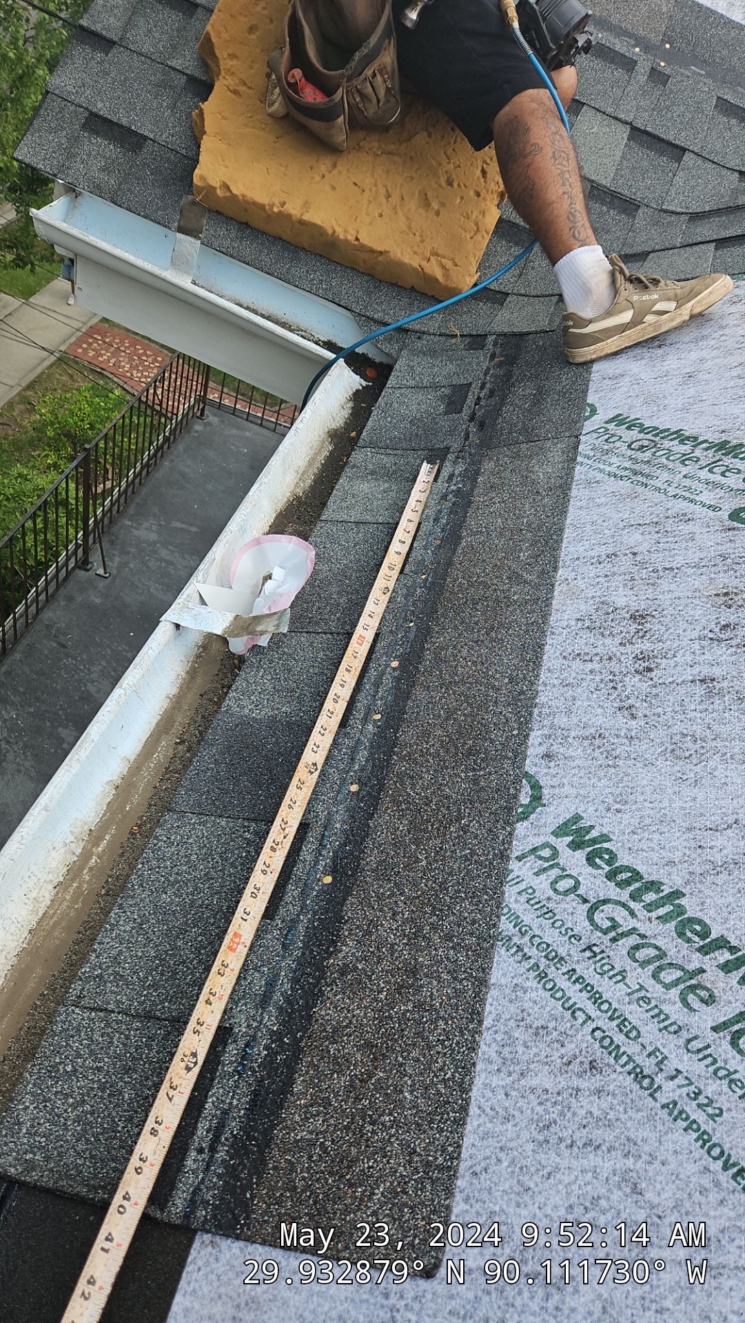 Project in New Orleans by Robertson Roofing & Siding Inc
