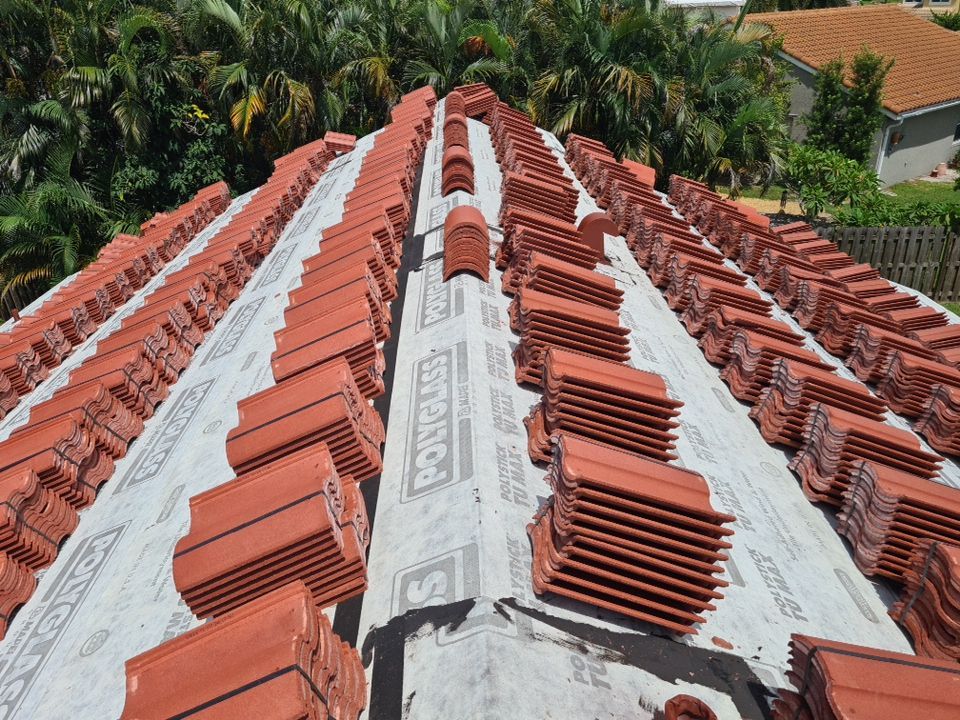 Residential Roofing Installation using Eagle Roofing Tile by BLUES BROTHERS ROOFING