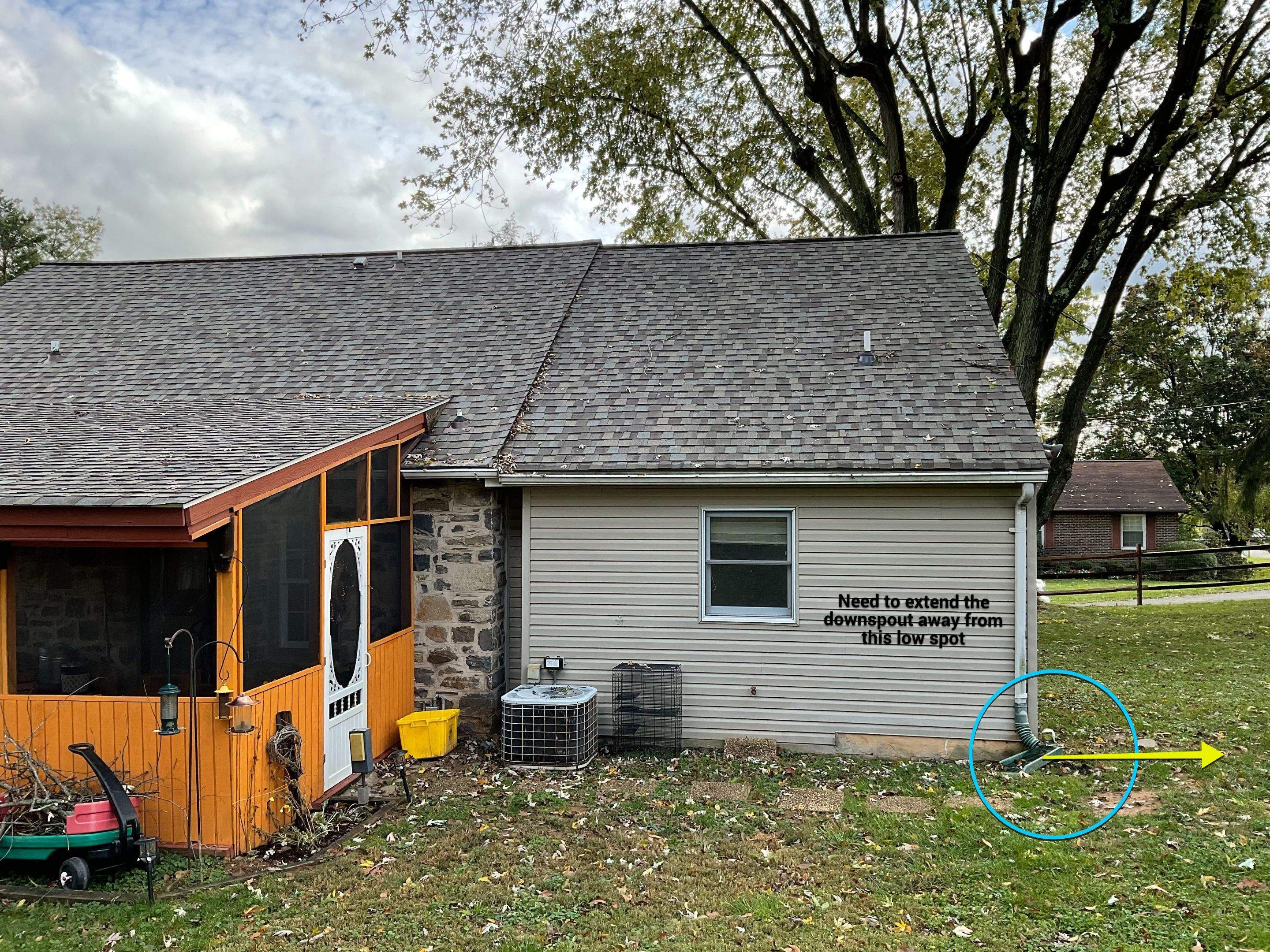 Gutter Installation using 6" Gutters & 3/4 " Downspouts by Alpha Design Services