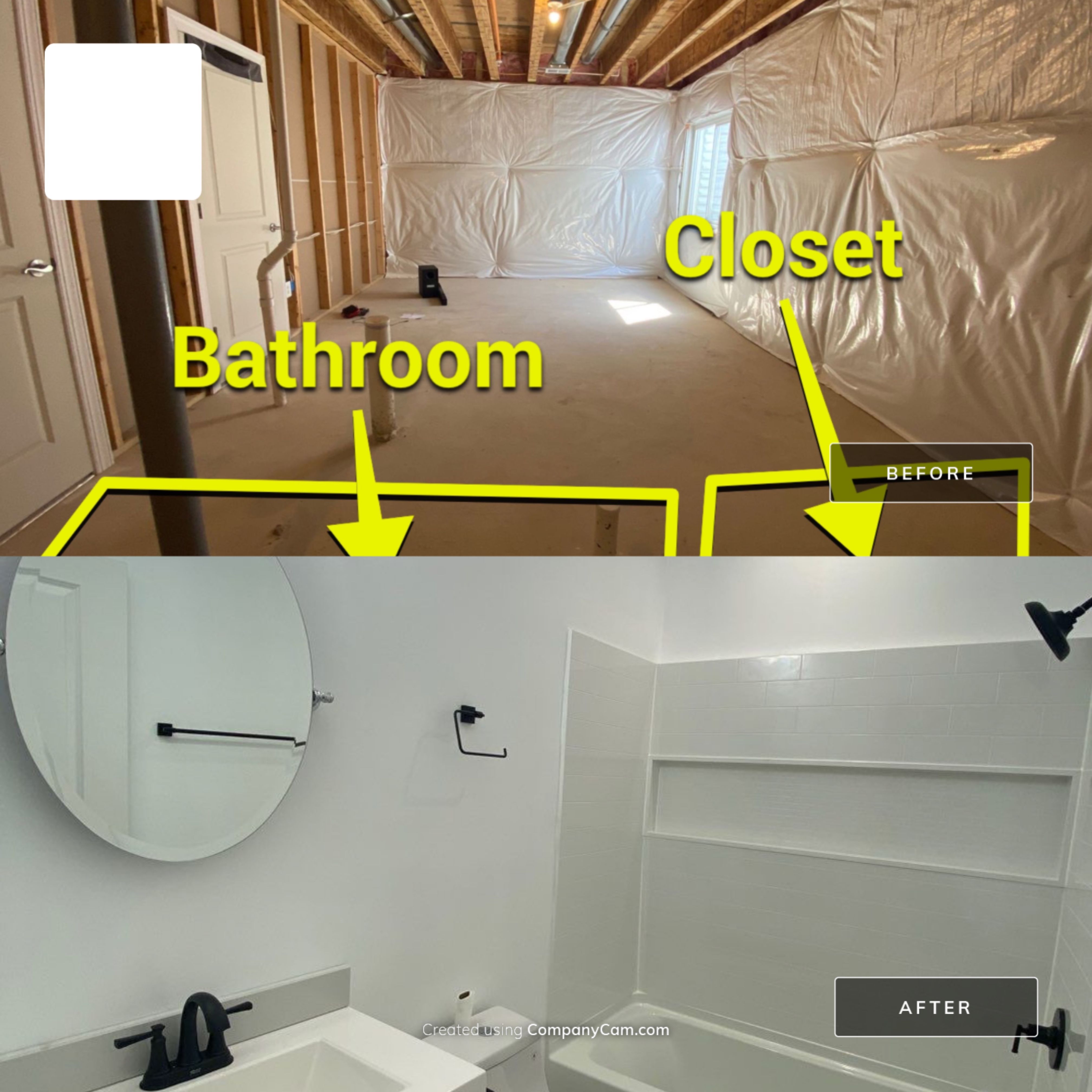 Basement Remodel using new construction by Jesus Master Handyman LLC 