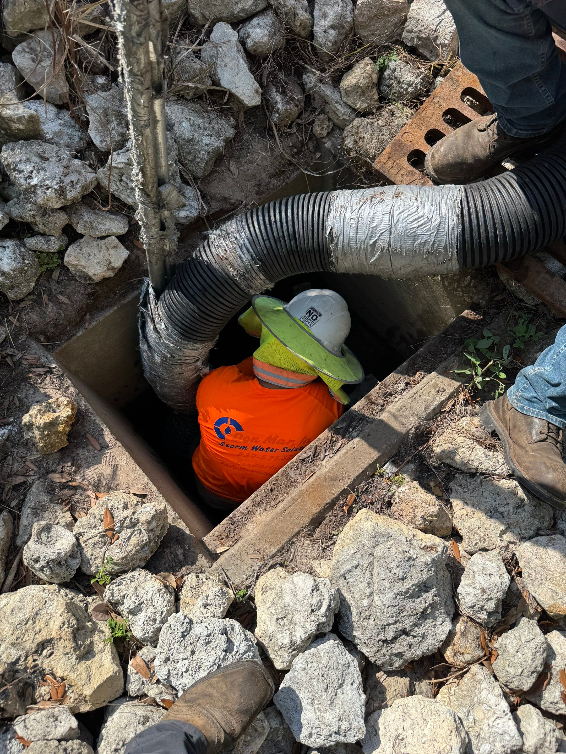 North Naples Community Stormwater Catch Basin Cleaning by Don Mar, Inc. Storm Water Solutions