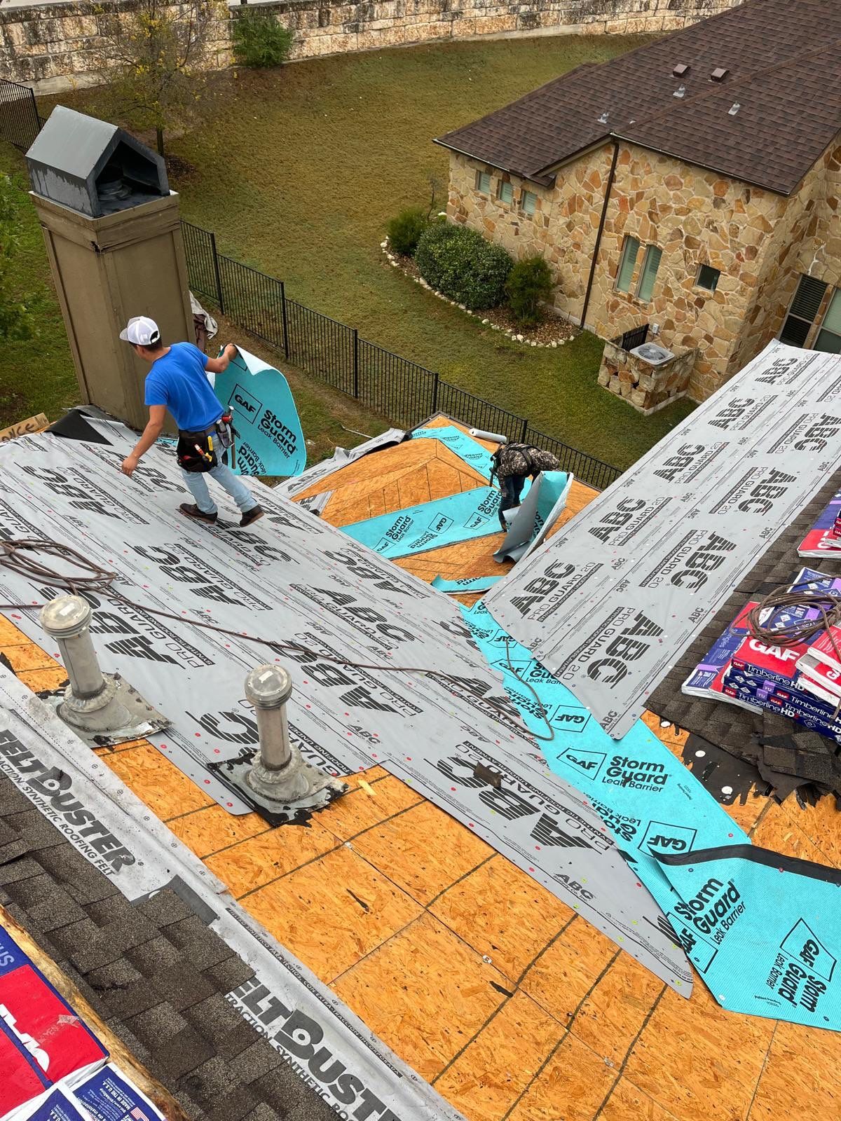 Residential Roof Replacement using GAF Stormguard Ice & Water Shield by Elite Roofing LLC