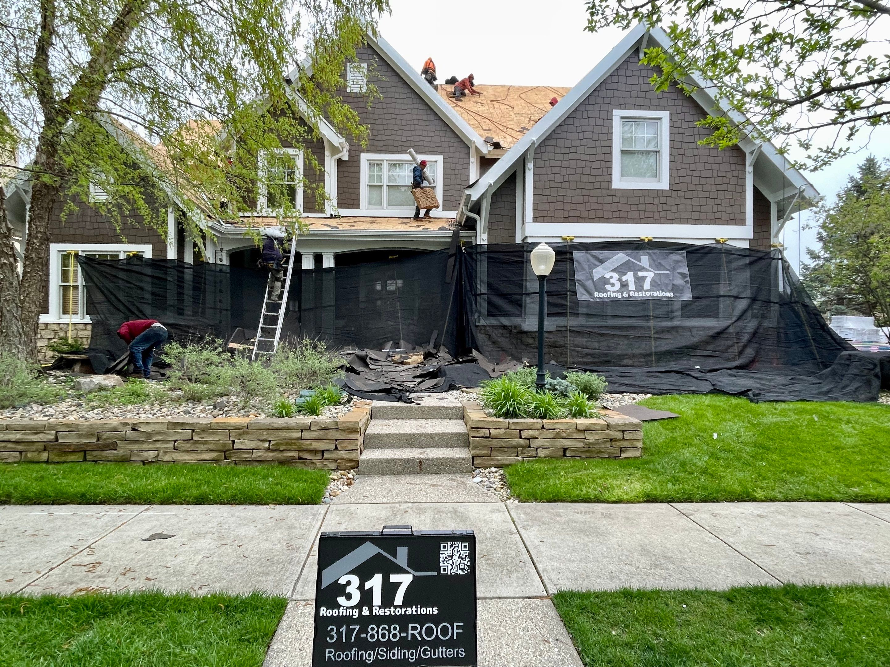 Roof Damage using Owens Corning Duration Storm by 317 Roofing & Restorations