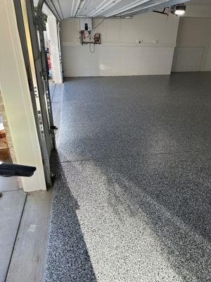 Garage Floor Coating using Wombat