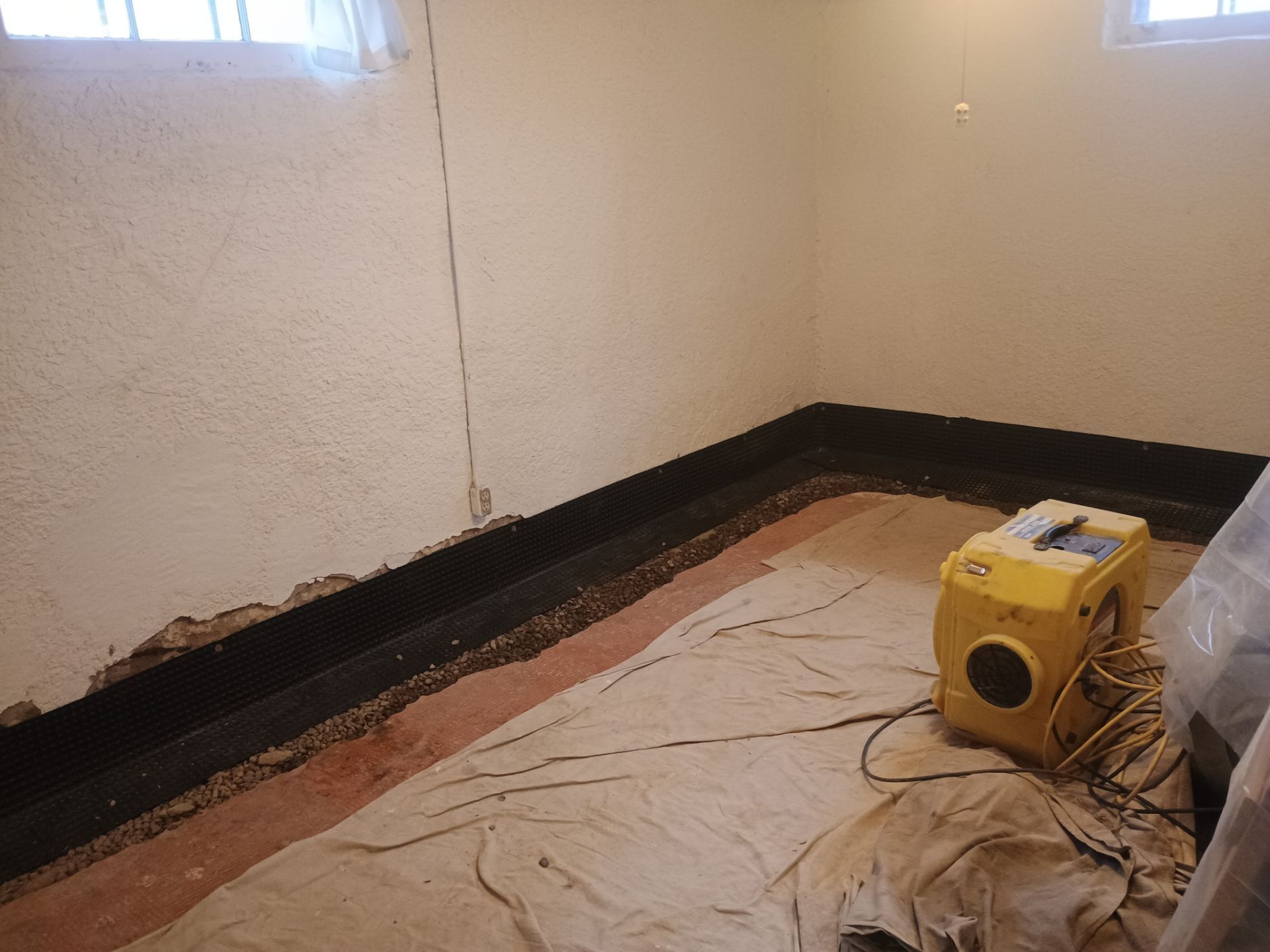 Basement Waterproofing in South MPLS for Andrew by Waterproofing Northeast