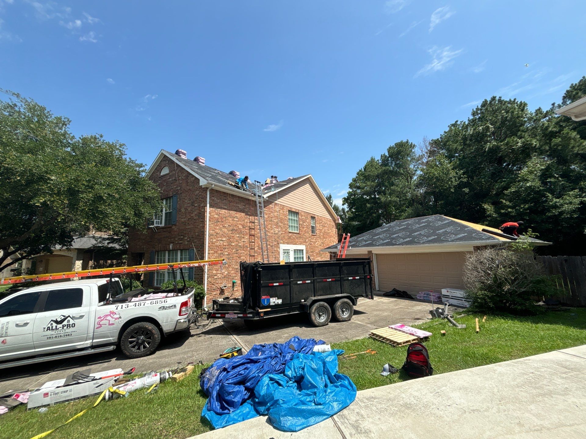 Residential Roofing Repair using Owen's Corning Duration (Lifetime) Shingles by Roof Repair Company