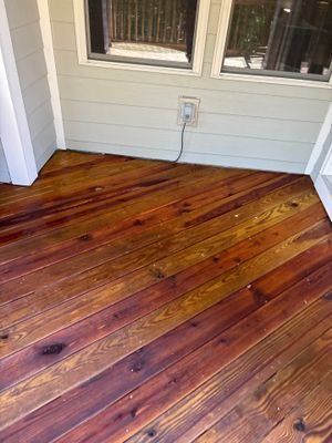 Deck using Wood Sealant