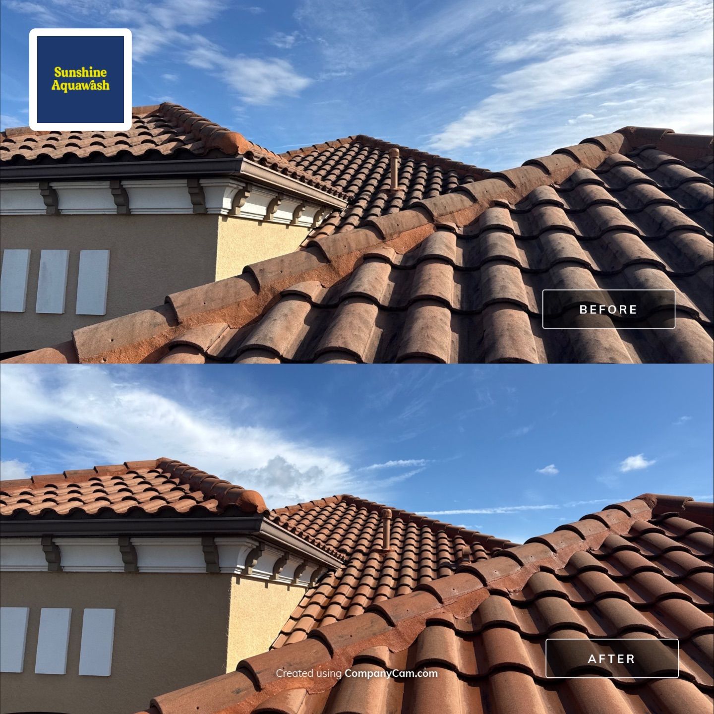 Barrel Tile Roof Cleaning in Esplanade Golf & Country Club – Lakewood Ranch, FL by Sunshine AquaWash