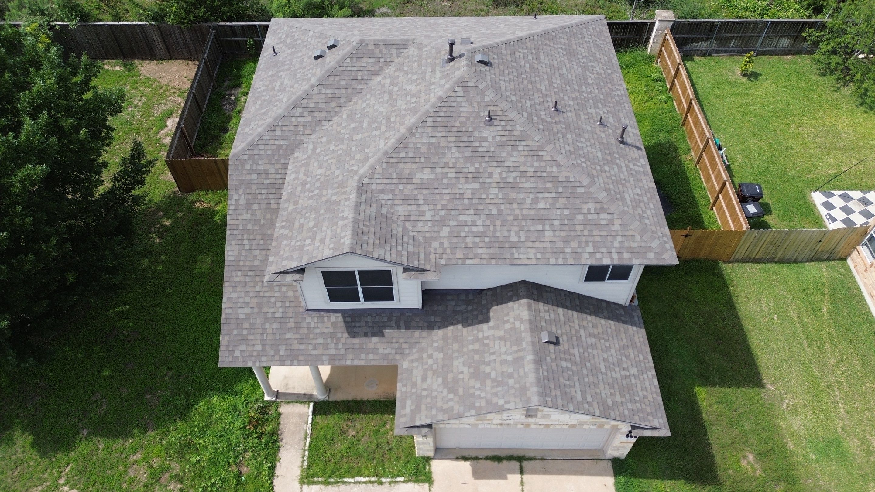 Roof Replacement in Round Rock, TX | Owens Corning Oakridge Driftwood Shingles by Kstylez Roofing & Construction
