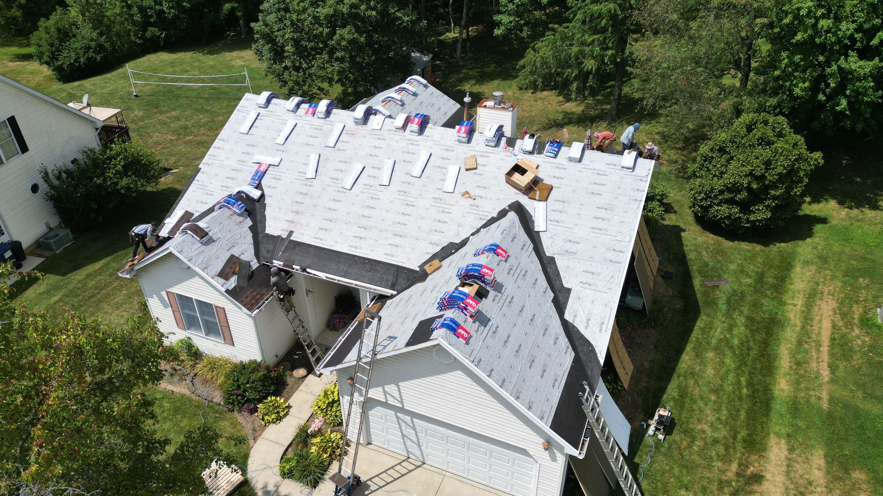 Residential Roofing Installation using Timberline HDZ Shingles - Hickory by RoofX 