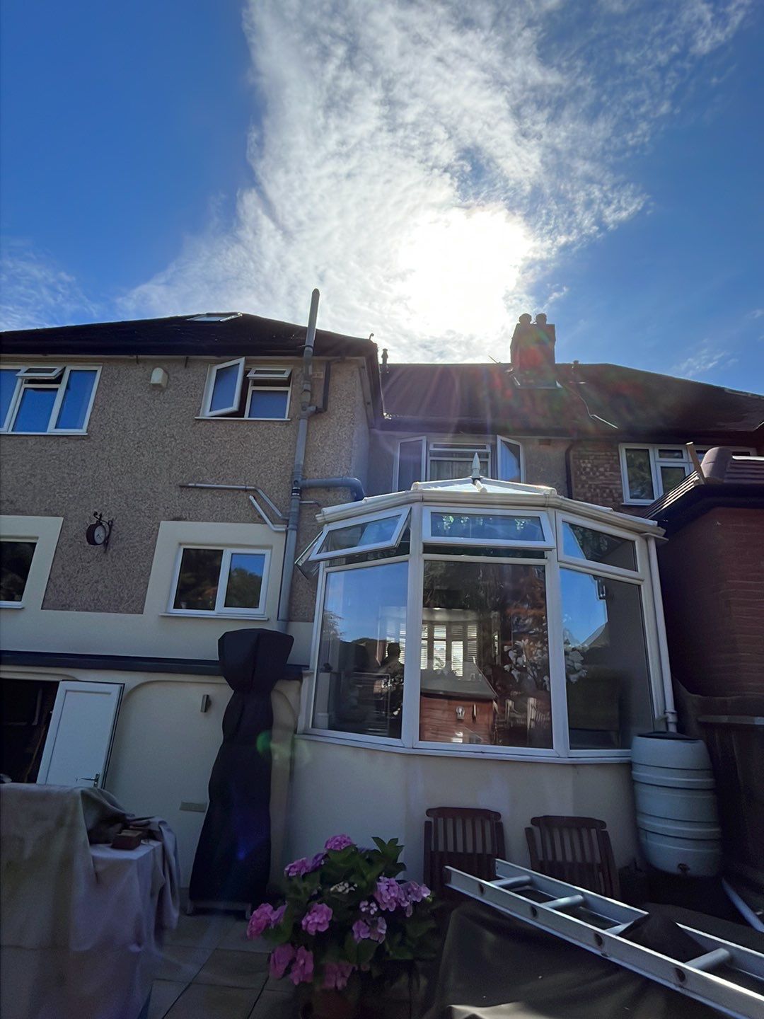 Roof Clean - Biocide Treatment using Honda 15lpm Low Pressure Washing Machine by Ges Exterior Cleaning ltd