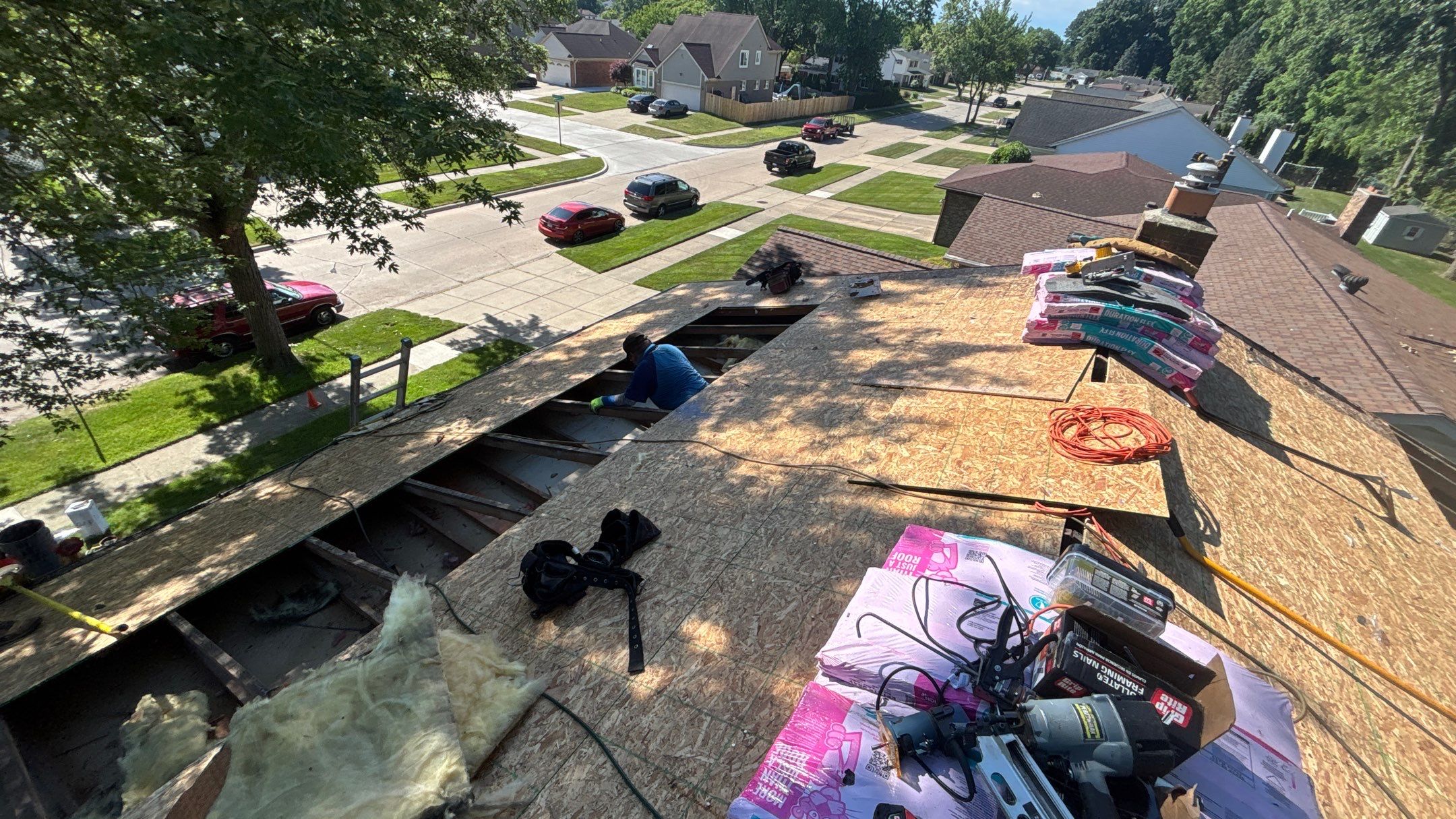 Roof Replacement using Owens Corning Estate Gray by 180 Contractors