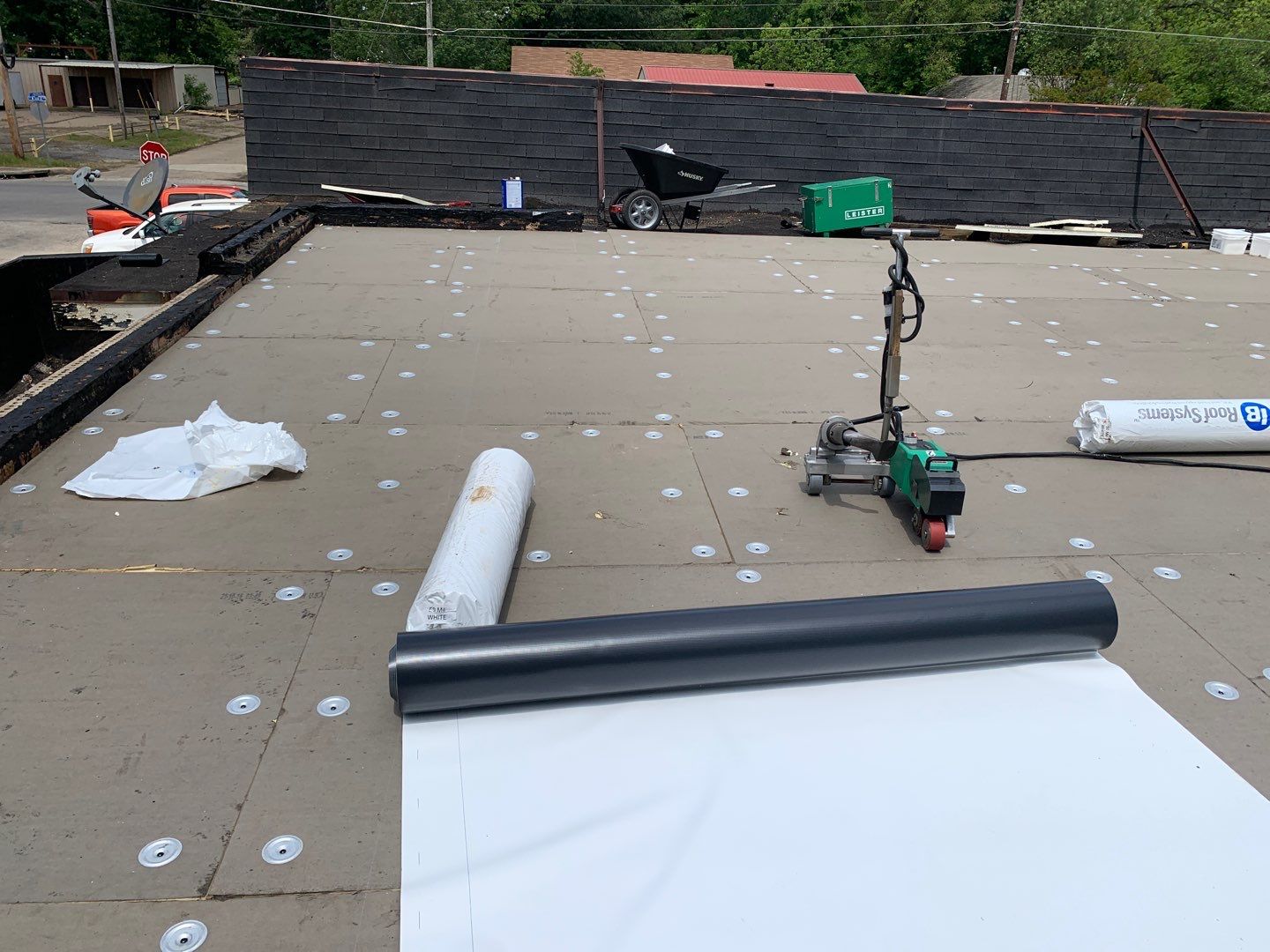 Store Building in Hope by Hostetler Roofing