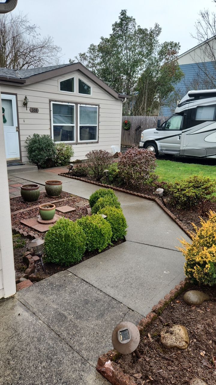 Concrete wash using Biocide by Willamette Outdoor Wash LLC