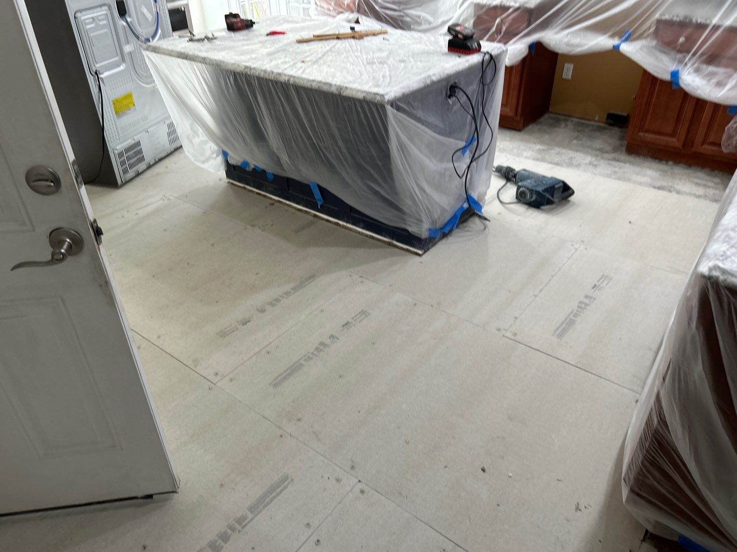 Kitchen floor refresh  by Footprints Floors of Nashville