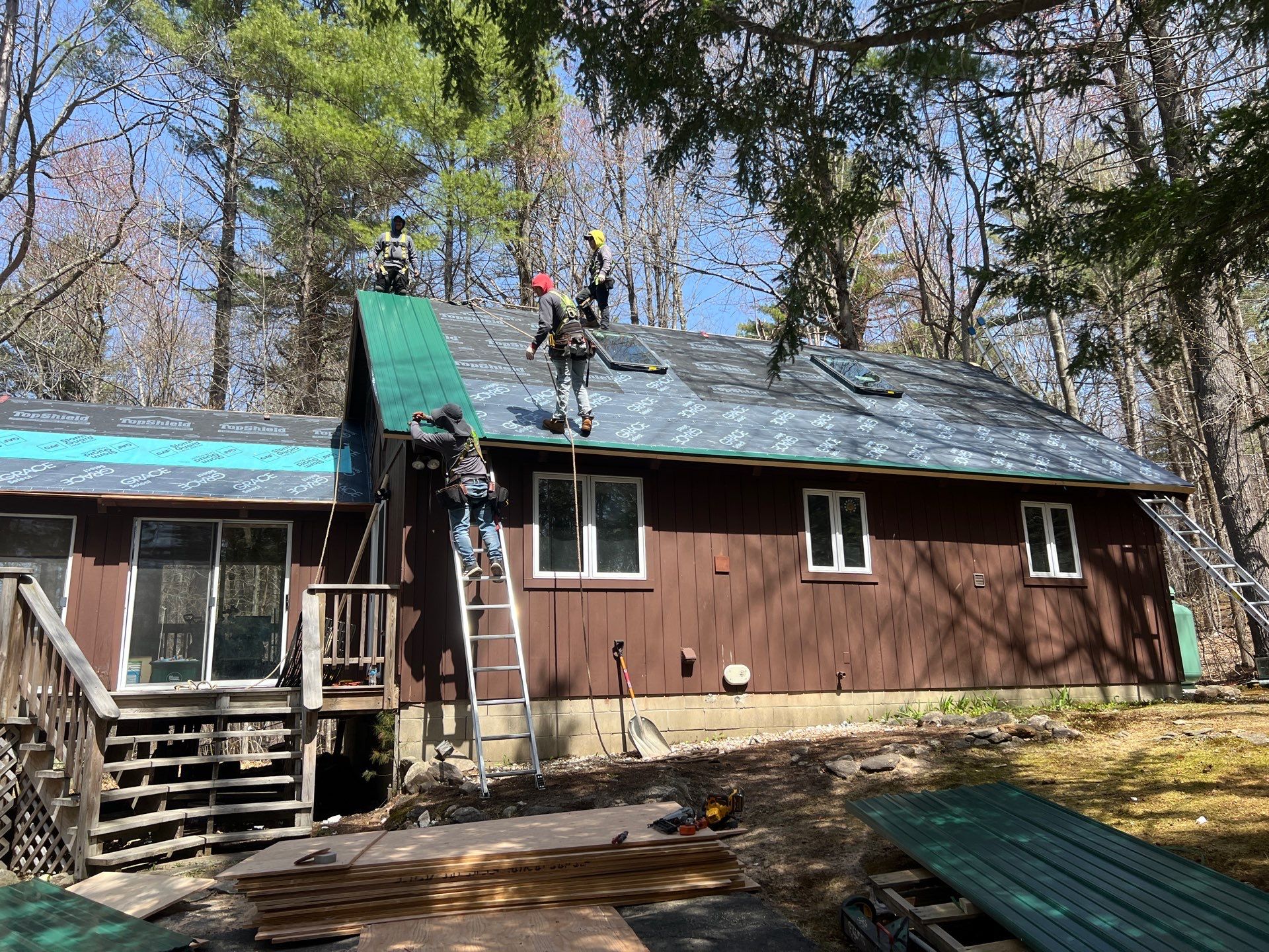 Metal Roof In Moultonborough, NH by Tall pine roofing
