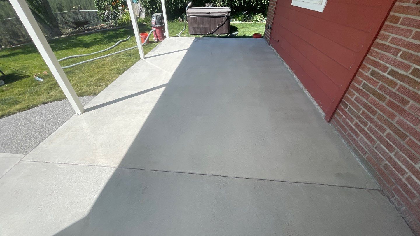 Patio Transformation using Echo 1/4" Chip by Croc Coatings, LLC