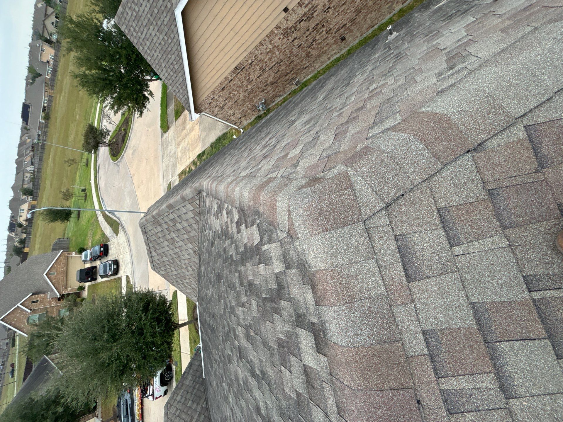 Hail Damage using Owen's Corning Duration (Lifetime) Shingles by Roof Repair Company