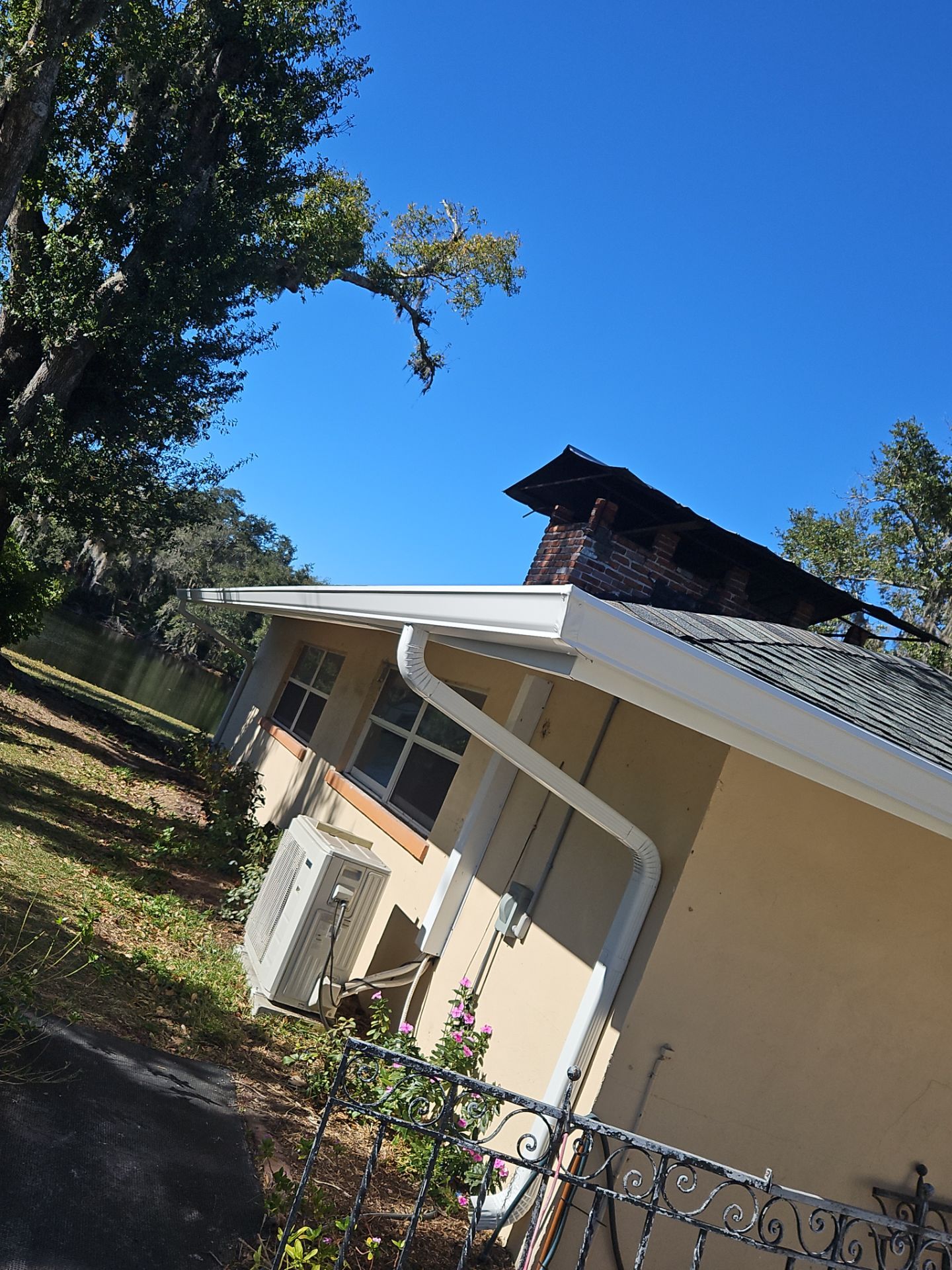 Soffit and Fascia Installation and Smooth Box Gutters and Downspouts in Sarasota FL by Gutter Professors