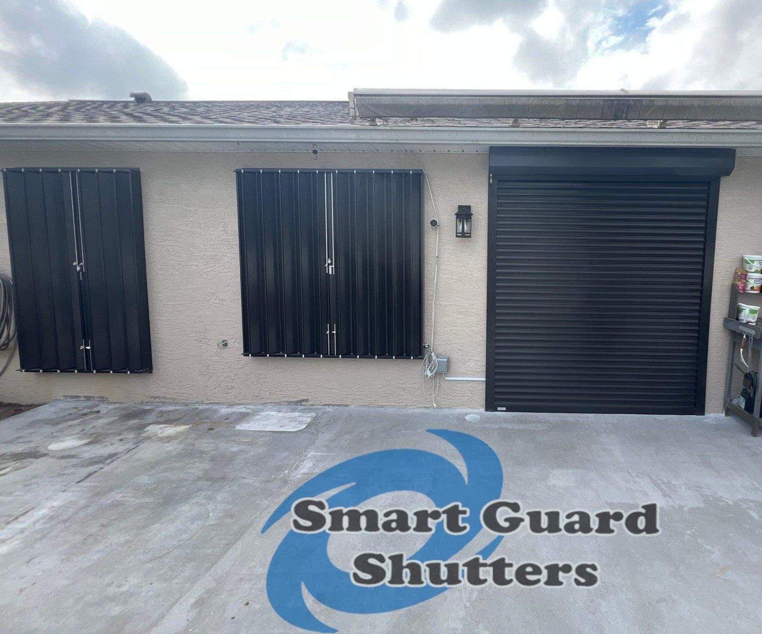 Hurricane Protection in Bronze by Smart Guard Shutters