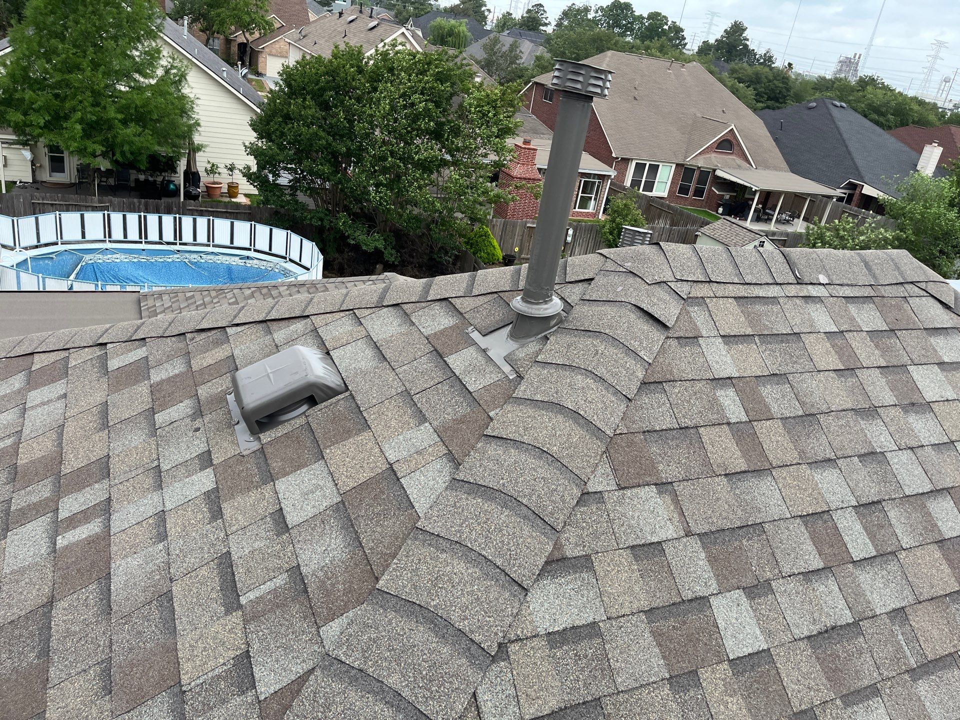 Residential Roofing Installation using Owen's Corning Duration (Lifetime) Shingles by Roof Repair Company