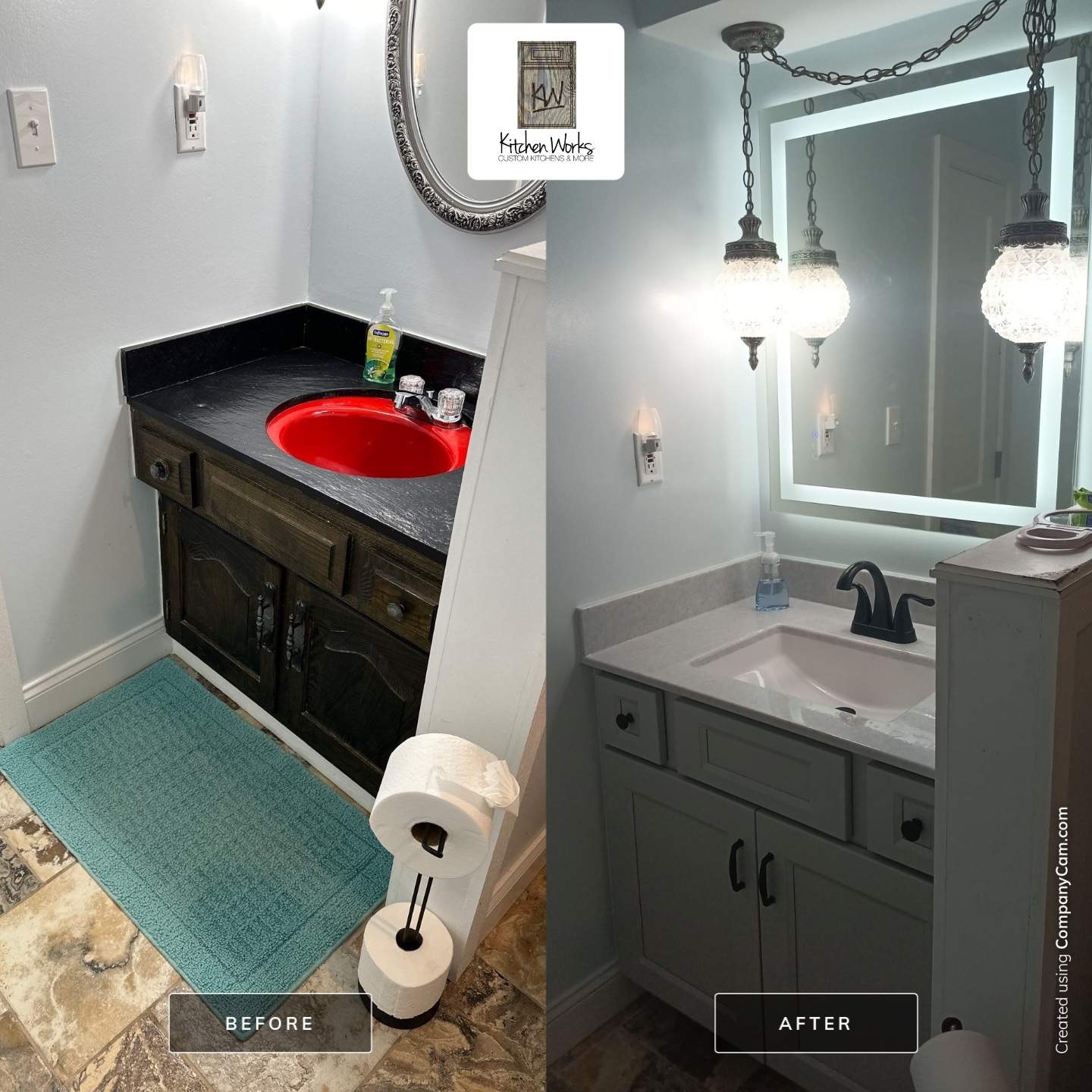 Becker Lake Home Bathroom Remodel by Kitchen Works LLC