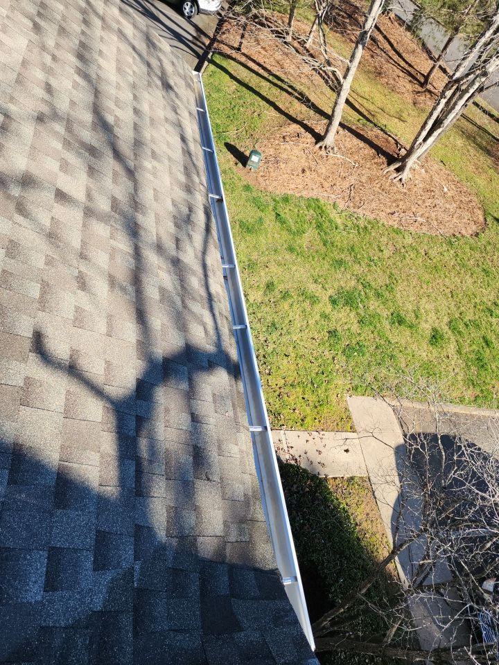 Gutter Cleaning using water by Power Wash Masters LLC