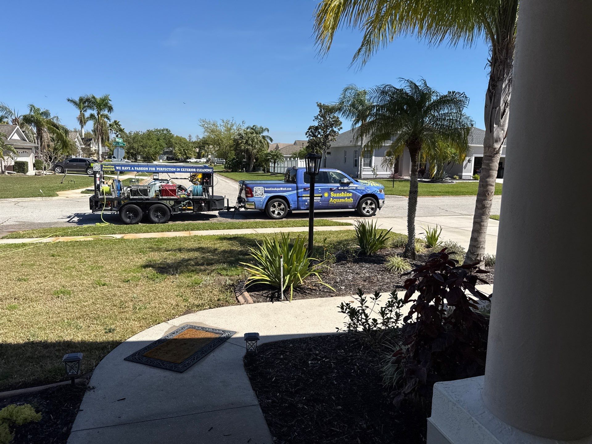 House Wash, Paver Pool Deck & Screen Enclosure Cleaning in Greenfield Plantation | Bradenton, FL by Sunshine AquaWash