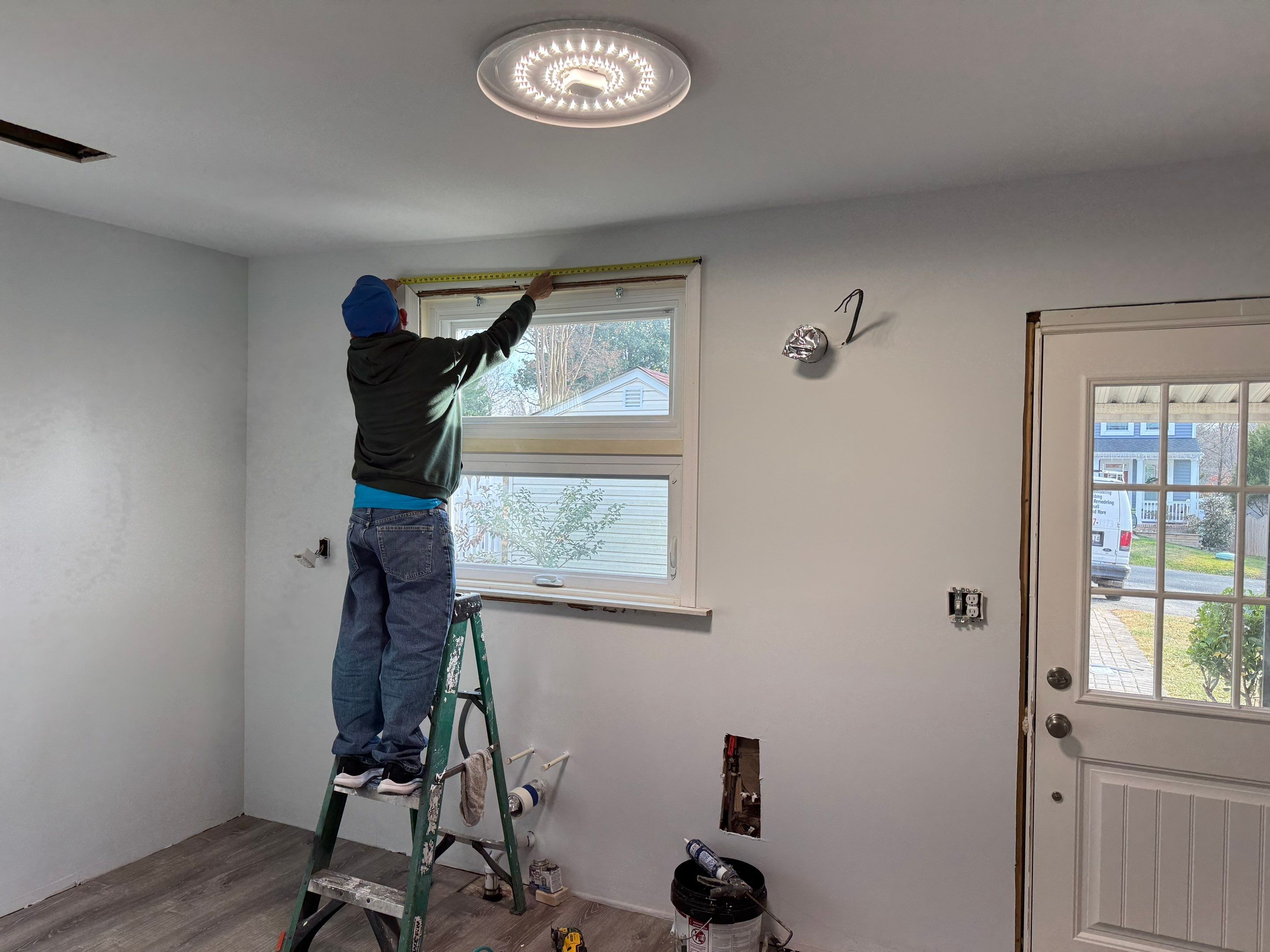 Kitchen and living area remodel by Window Depot of Annapolis