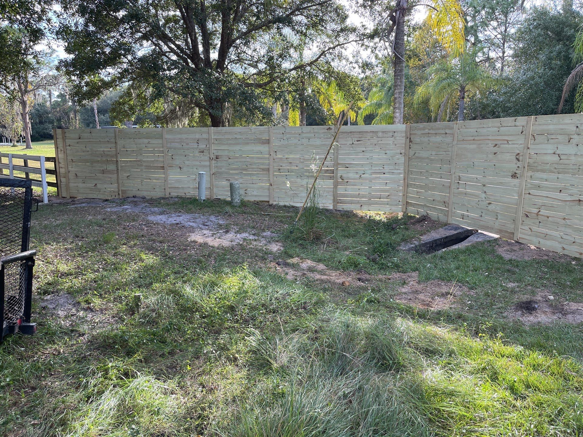 Bradenton, FL Gate Operator Installation & Horizontal Privacy Fence by Asap fence and gates, LLC