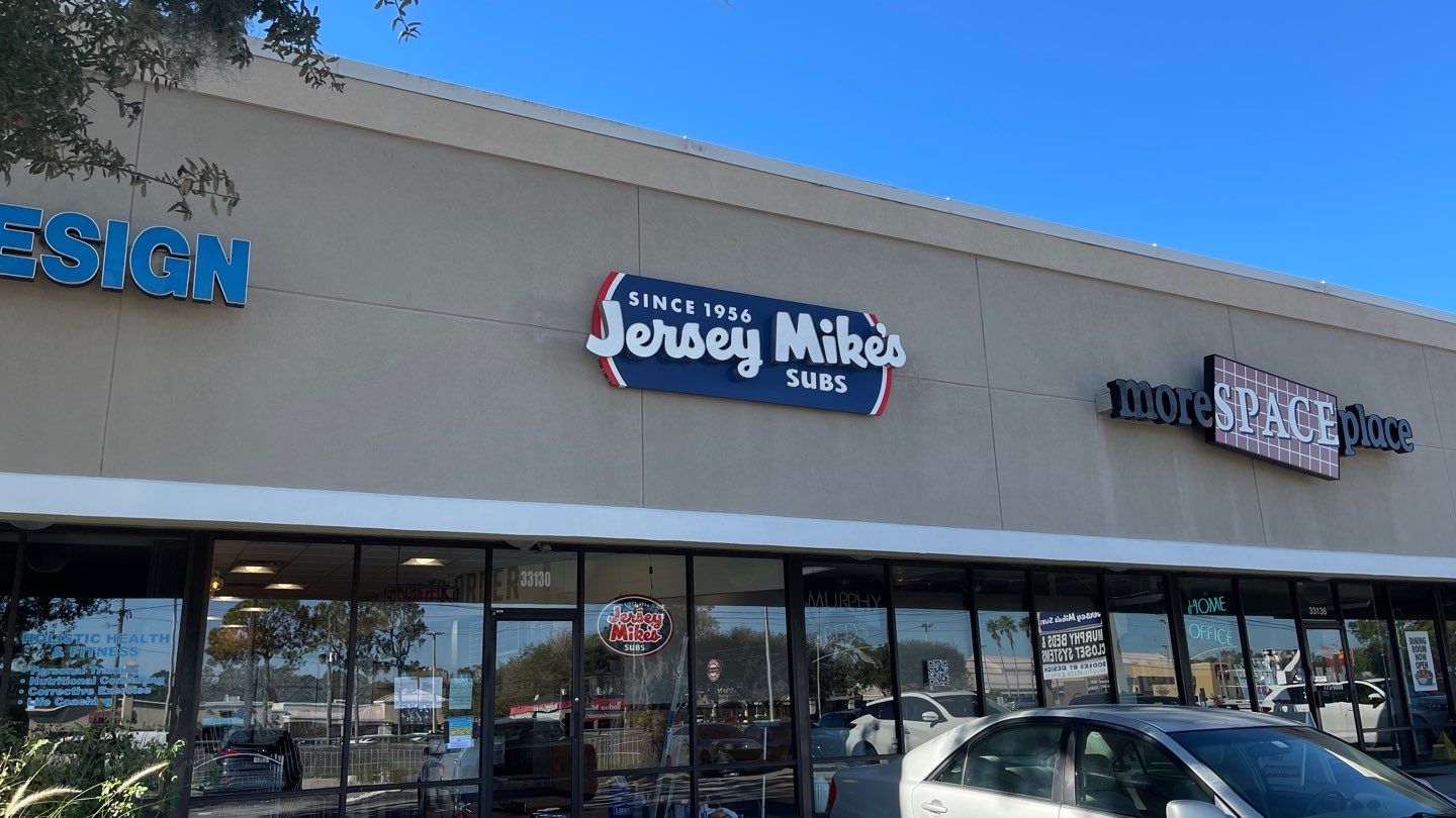 Channel Letters on Backer for Jersey Mikes by SignCrafters