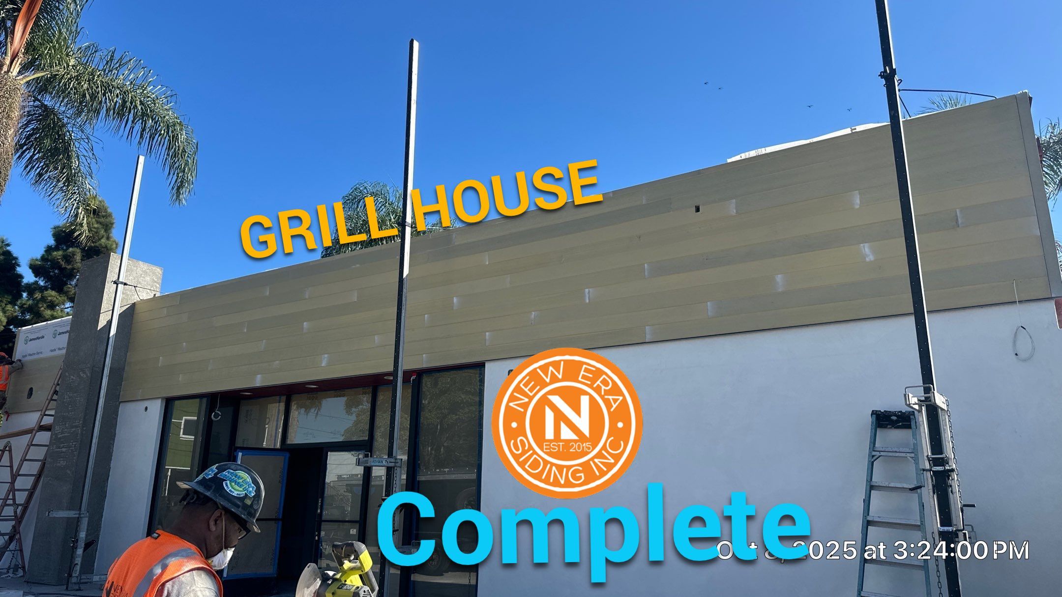 V-Grove on commercial project   by New Era Siding Inc 