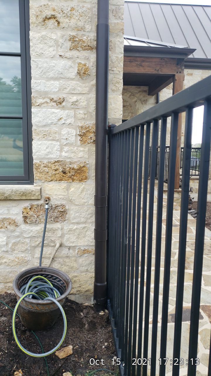 Cliffside installation for primary water source. by Hill Country Rain Water