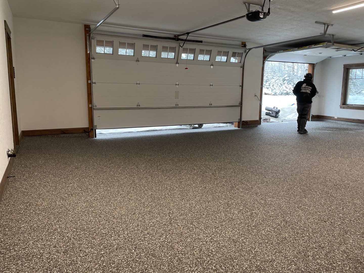Garage Transformation using Silver Creek by Croc Coatings, LLC