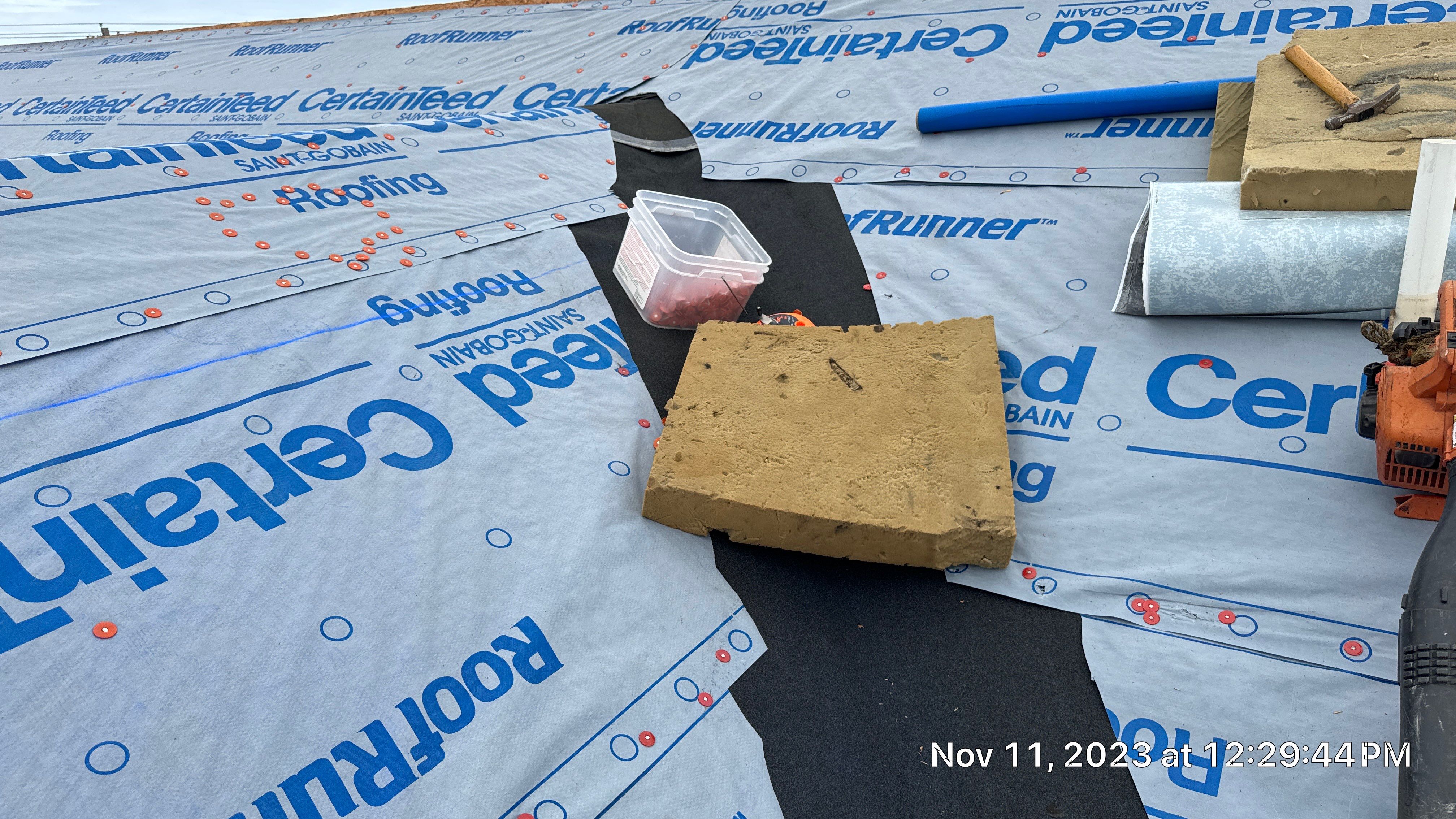 Commercial Roofing Installation using Certainteed Belmont IR by Castillo Roofing