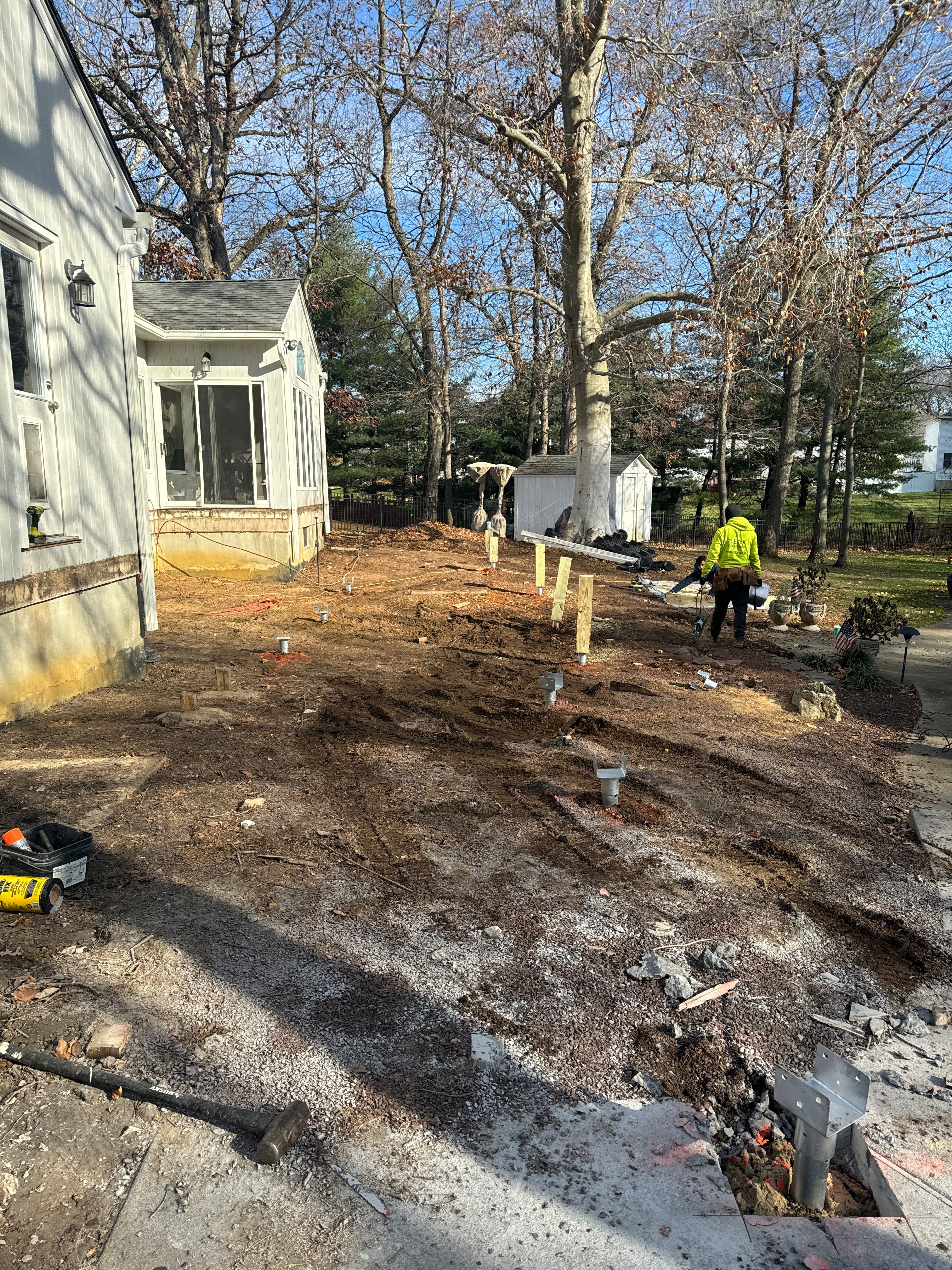 New Deck with Porch In Marlboro by deck guardian