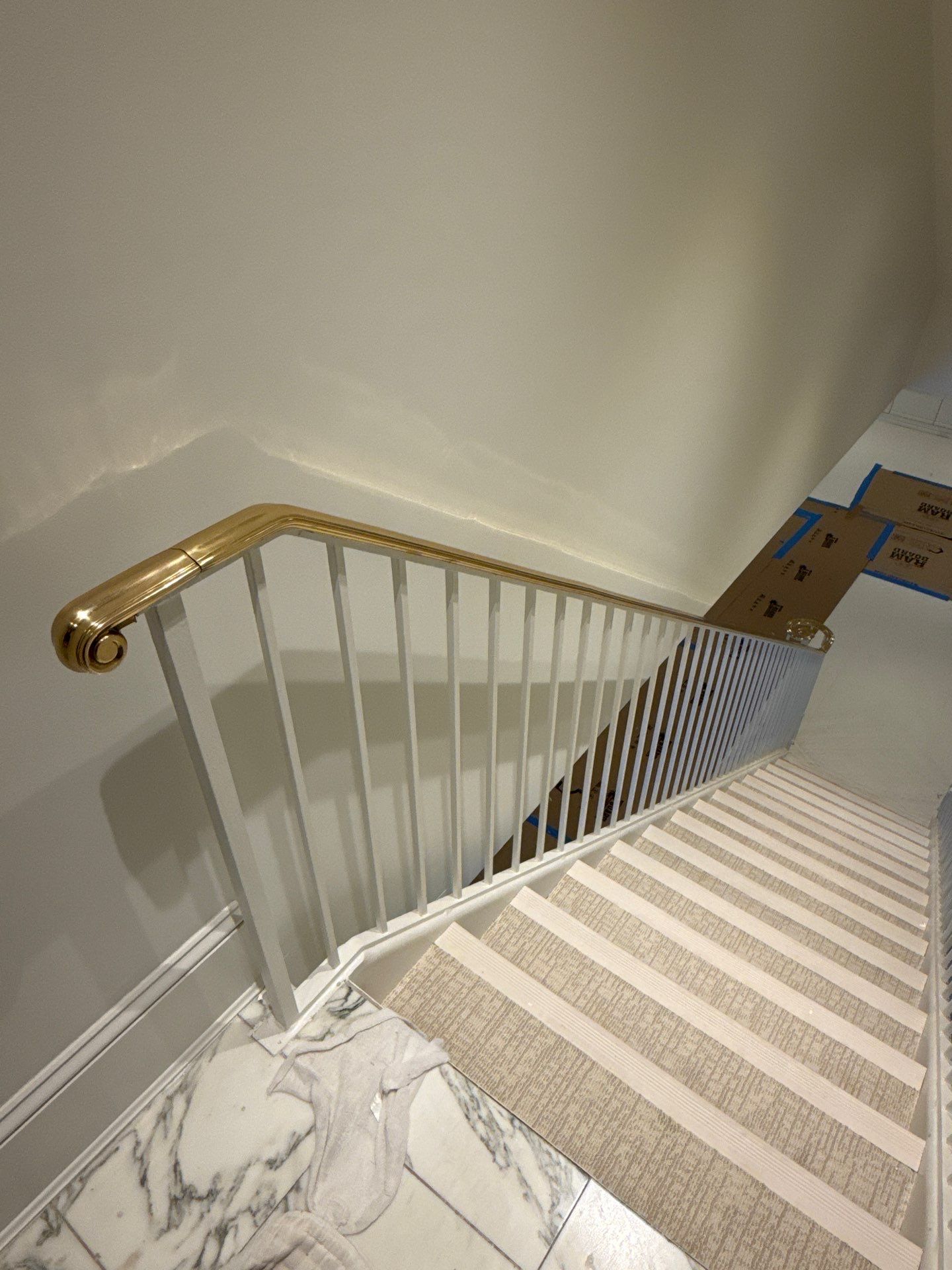 Modern Brass Top Rail Refurbishment - Washintong DC by Capitol Iron Works