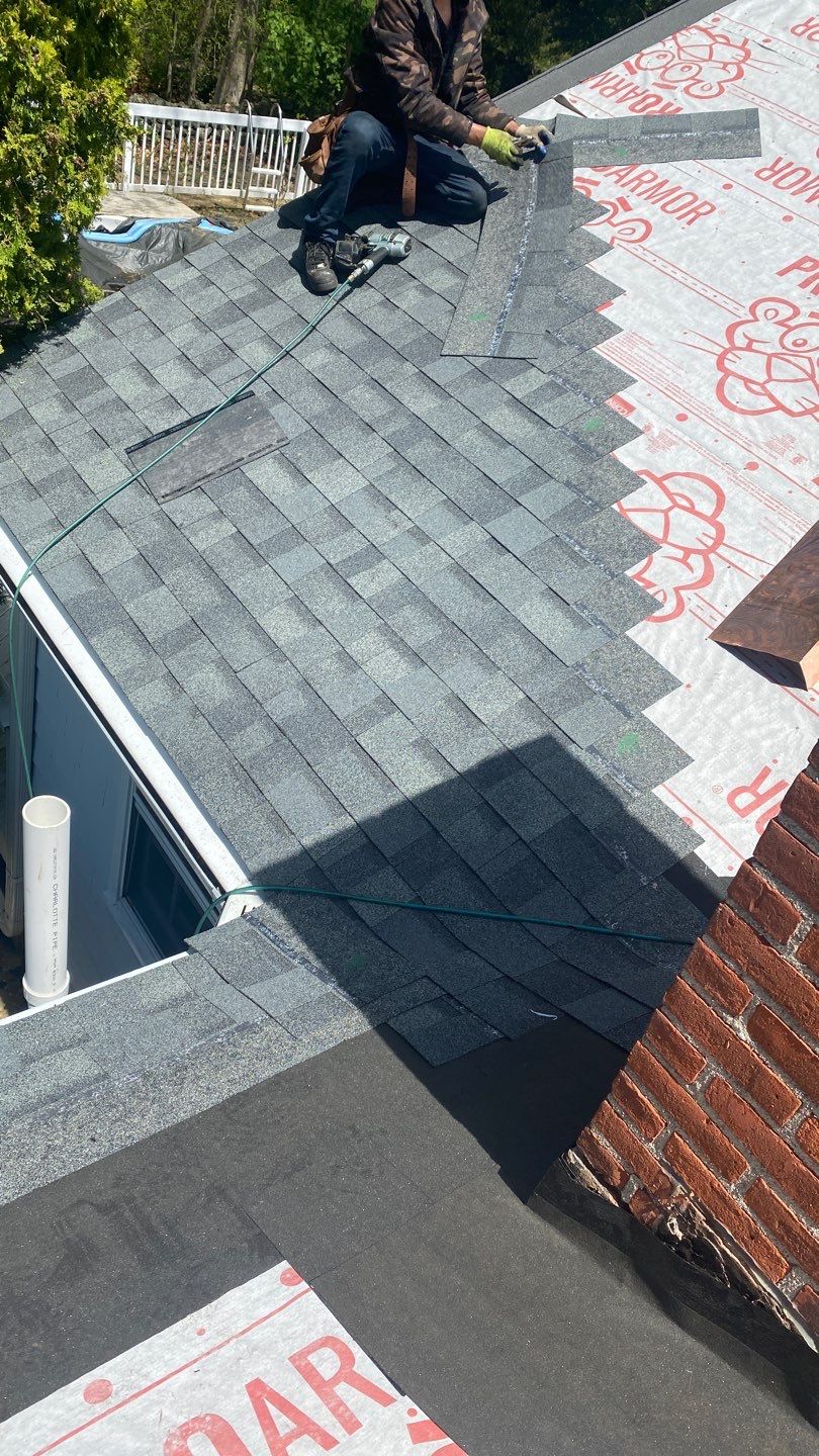 Residential Roofing Installation using Owens Corning Duration Estate Gray by A Plus Exterior