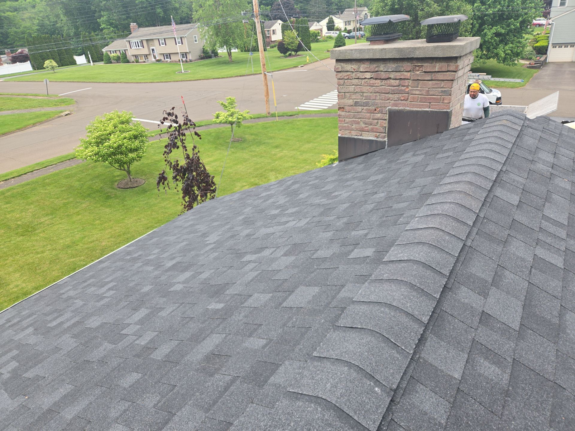Residential Roof Replacement and Shingle Installation in North Haven by A Plus Exterior