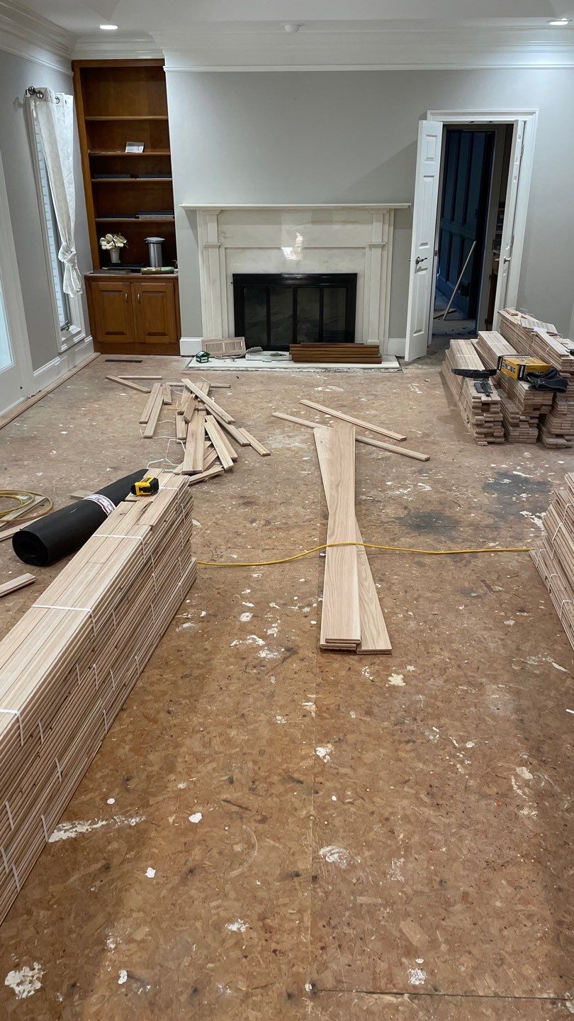 New 2.25" solid red oak by Footprints Floors of East Atlanta