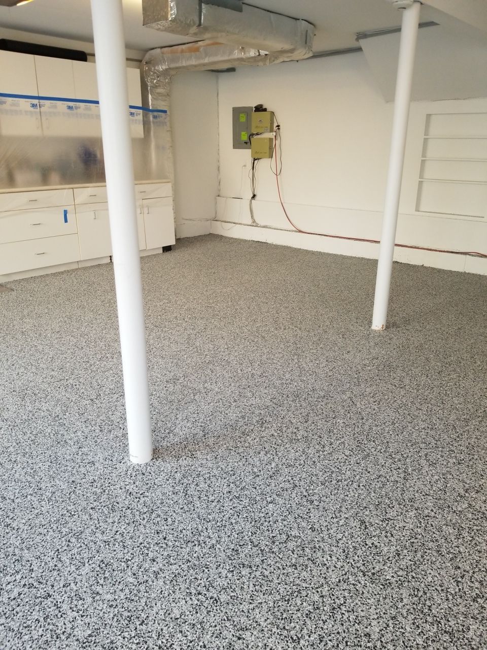 Garage Floor in Domino by Spectrum Painting, LLC